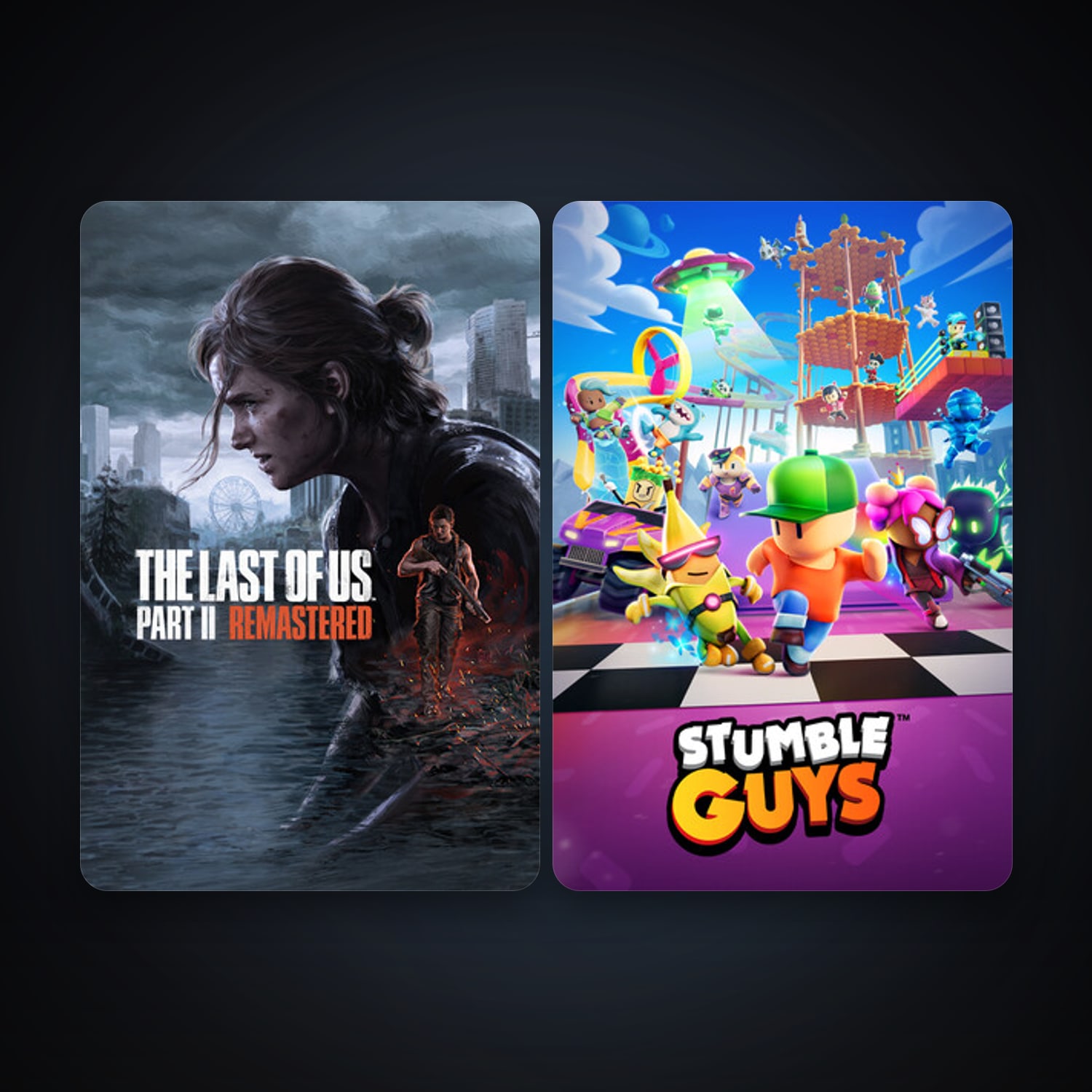 Stumble Guys + The Last of Us Part II Remastered, 5 games, clean — HabibiAccounts