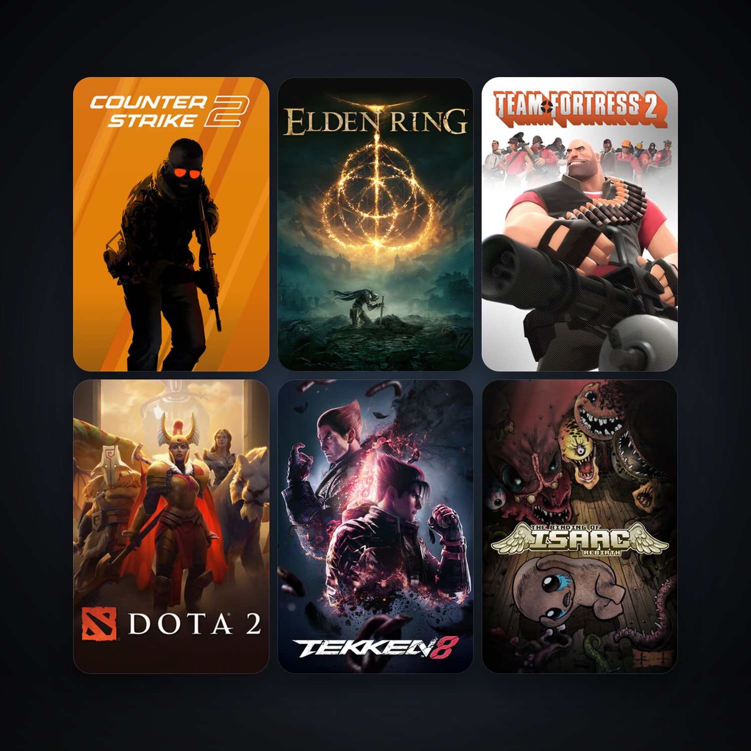 Team Fortress 2 + Dota 2, 208 games, Steam 15, clean — HabibiAccounts