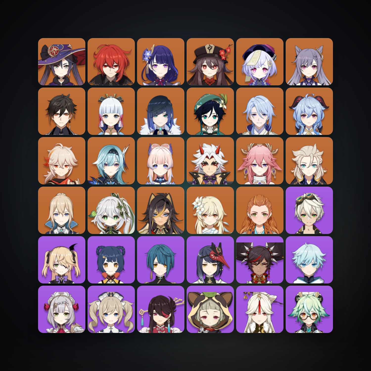 Genshin Impact | AR 60 | 52 Chars | 21× 5★ — Genshin / miHoYo Account — HabibiAccounts