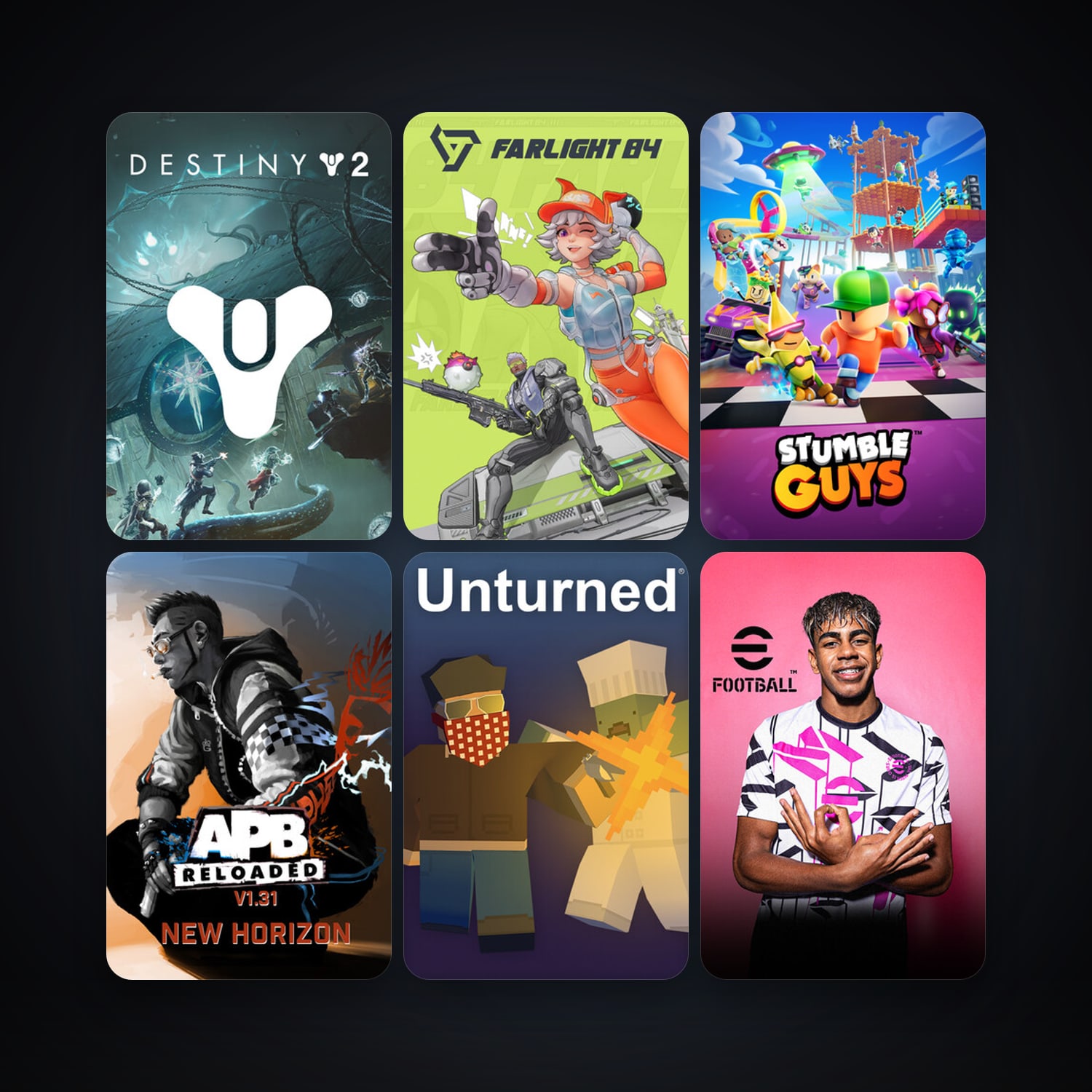APB Reloaded + Unturned, 19 games, clean — HabibiAccounts