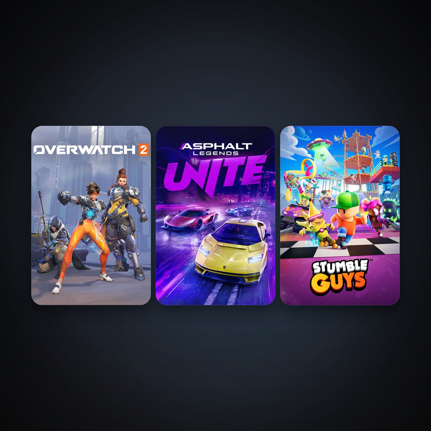 Stumble Guys + Asphalt Legends Unite, 6 games, clean — HabibiAccounts