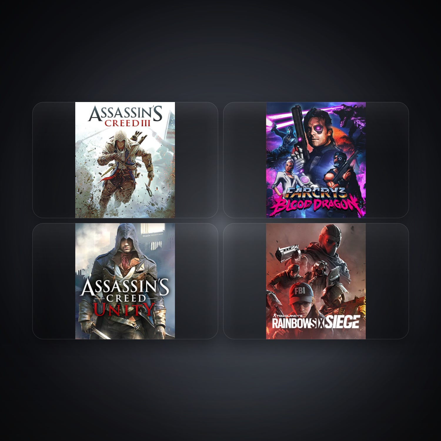 Ubisoft Assassin's Creed III + Far Cry 3 Blood Dragon — GB — 5 games — HabibiAccounts