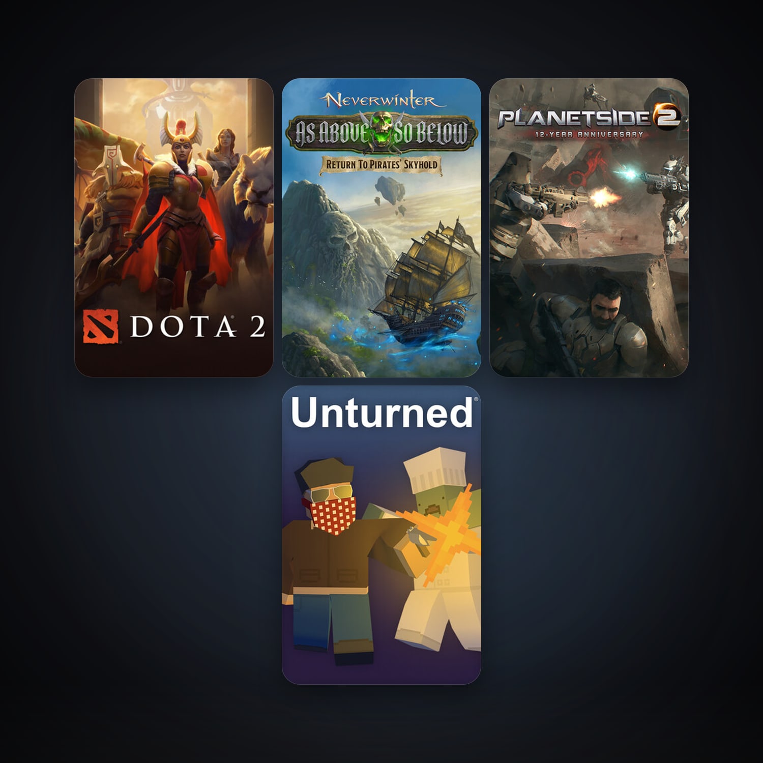 Dota 2 + Arma 2: Operation Arrowhead, 12 games, clean — HabibiAccounts
