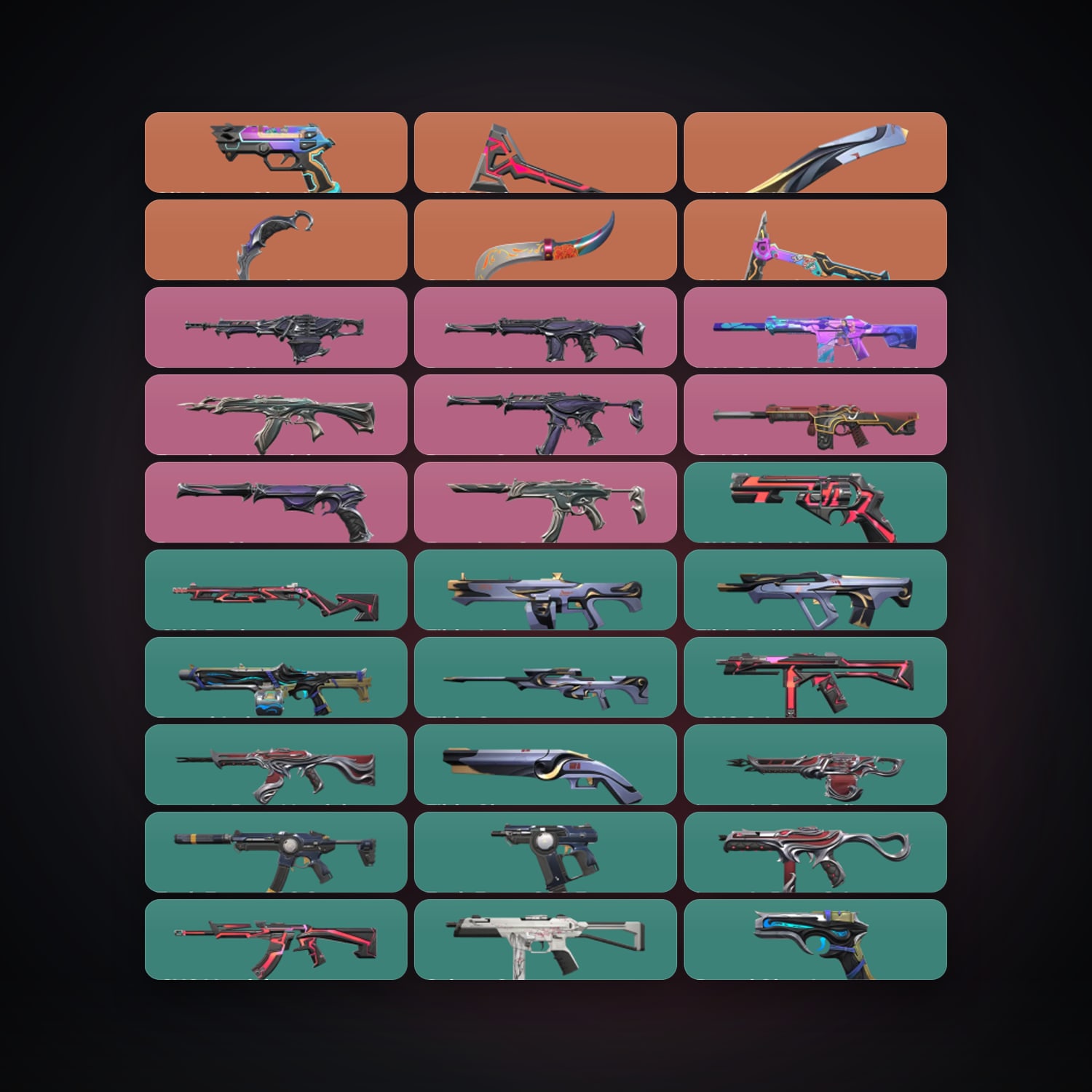 NA Bronze 2 locker — 5 knives, 66 skins, lvl 84 — HabibiAccounts