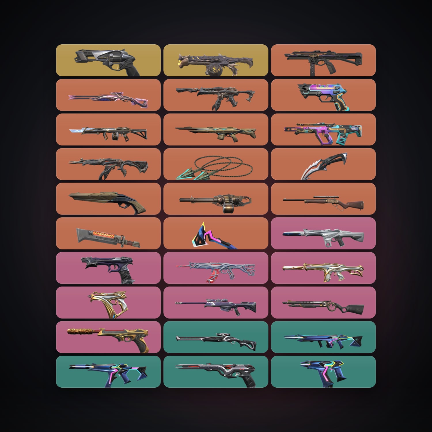 LA Ascendant 1 locker — 4 knives, 61 skins, lvl 122 · 261159411 — HabibiAccounts
