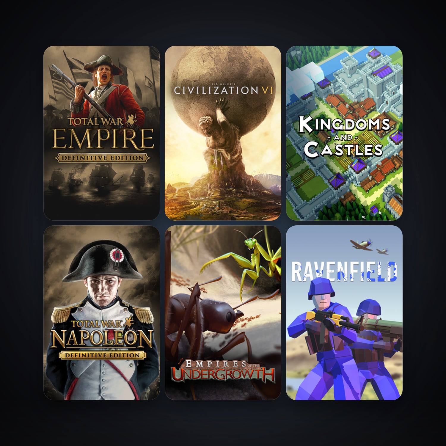 Medieval II: Total War + Empire: Total War, 10 games, clean — HabibiAccounts