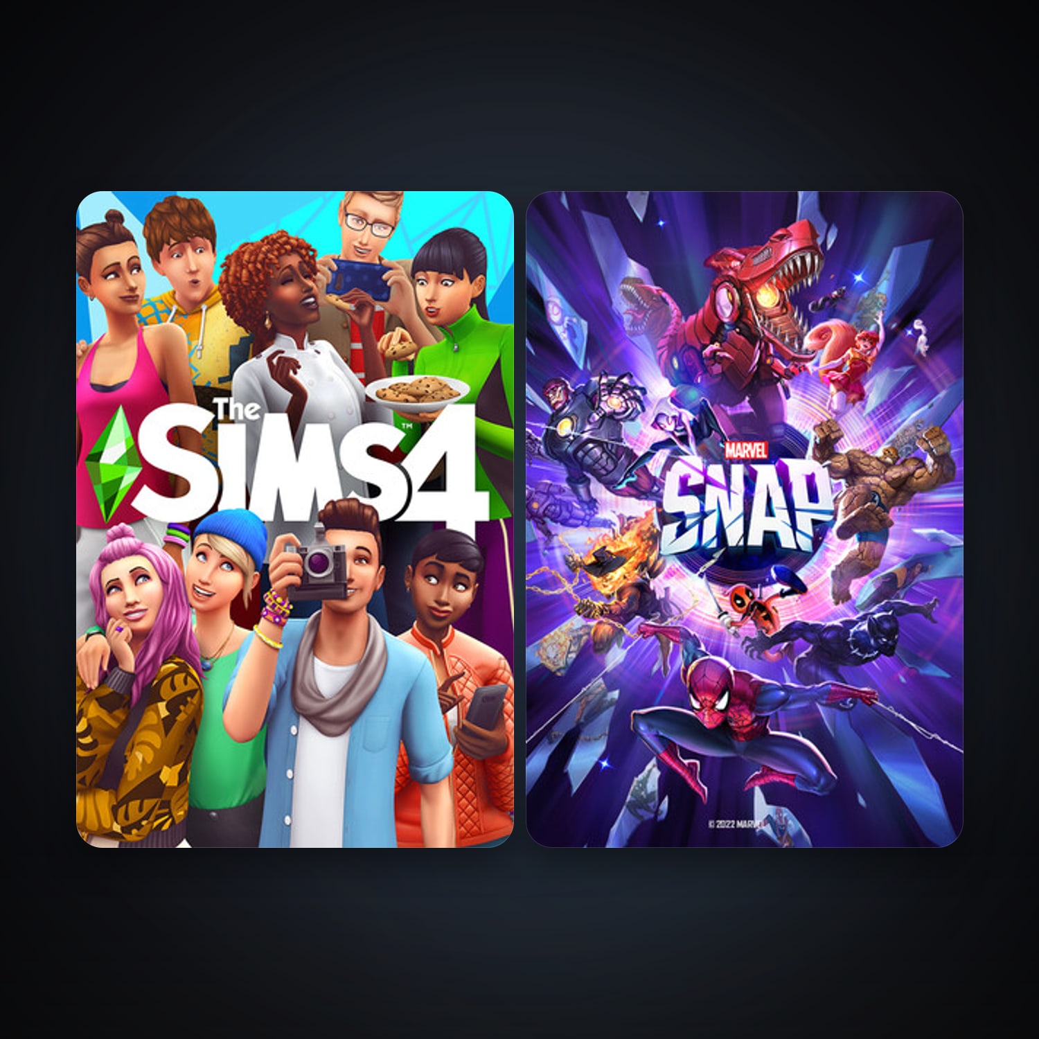The Sims 4 + MARVEL SNAP, 3 games, clean — HabibiAccounts