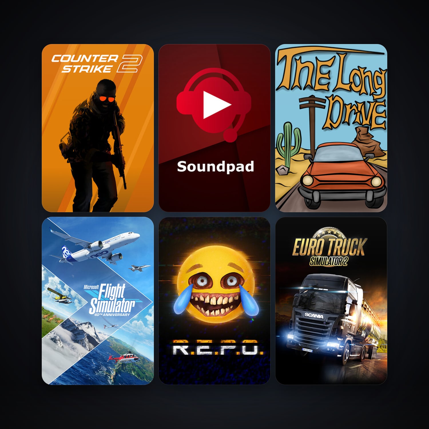 CS2 Prime + Euro Truck Simulator 2, 95 games, Steam 15, clean — HabibiAccounts