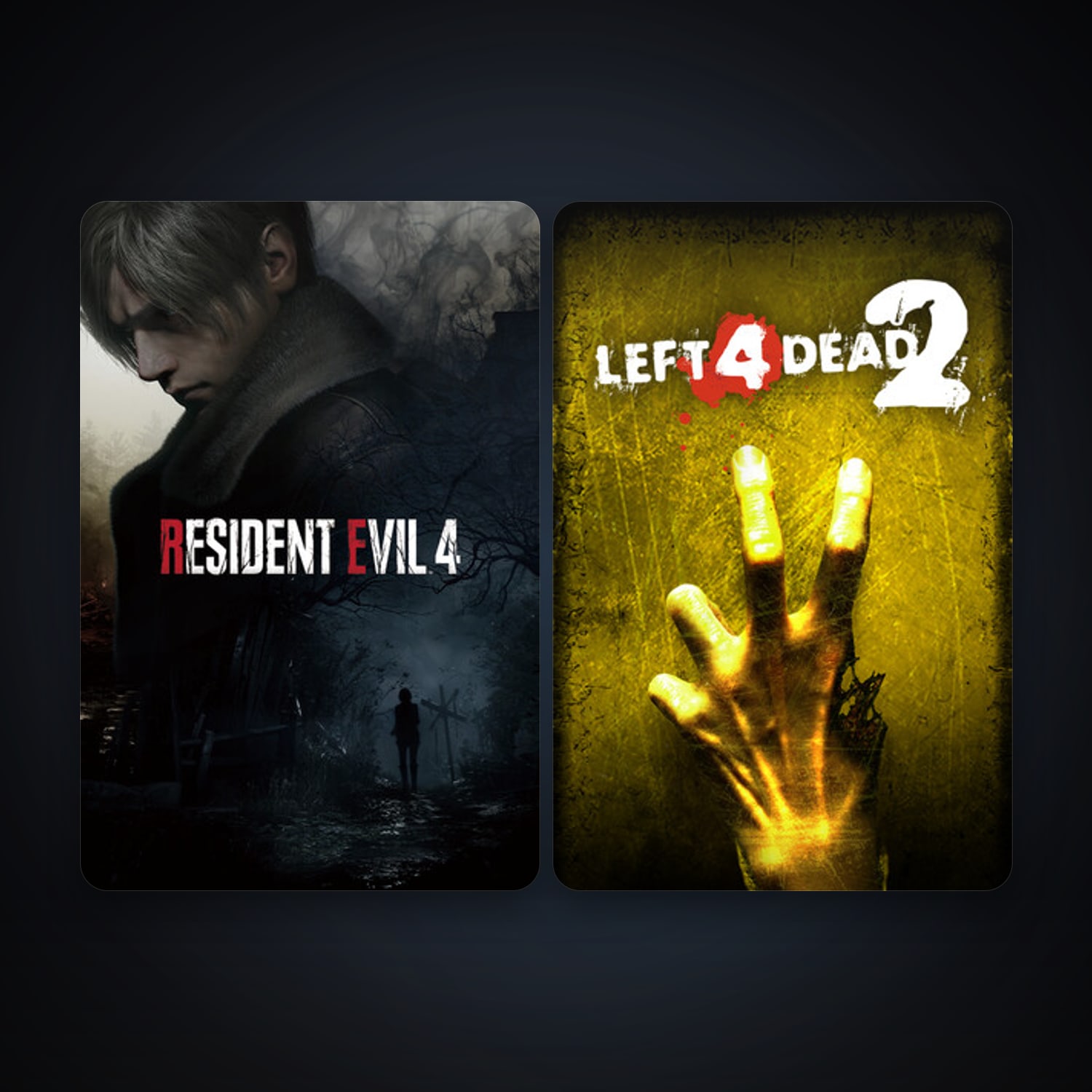 Left 4 Dead 2 + Resident Evil 4, 5 games, clean — HabibiAccounts