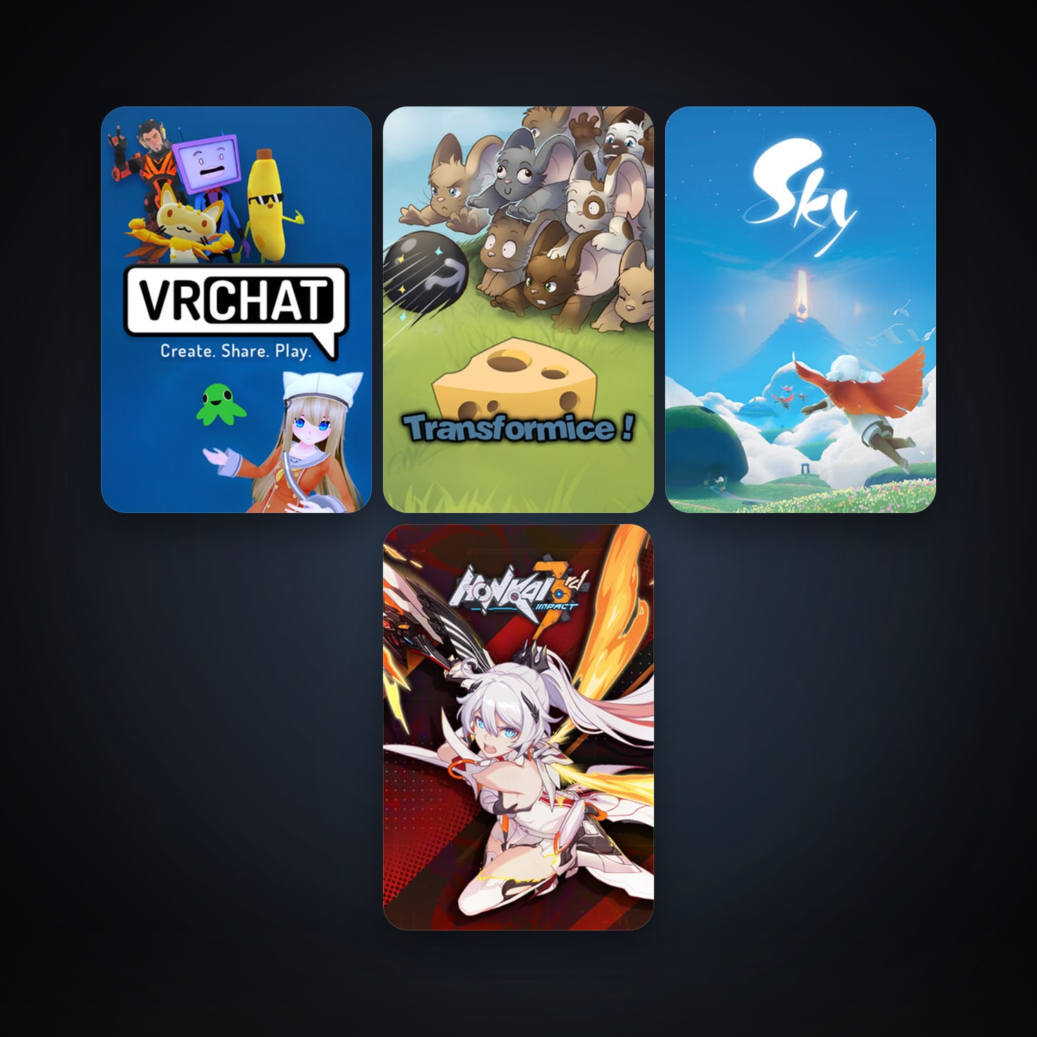 Transformice + VRChat, 5 games, clean — HabibiAccounts