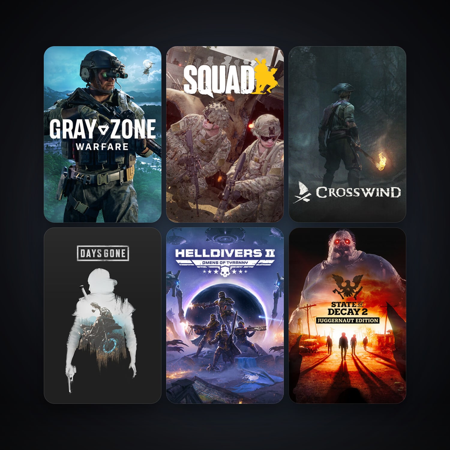 Squad + State of Decay 2: Juggernaut Edition, 19 games, clean — HabibiAccounts