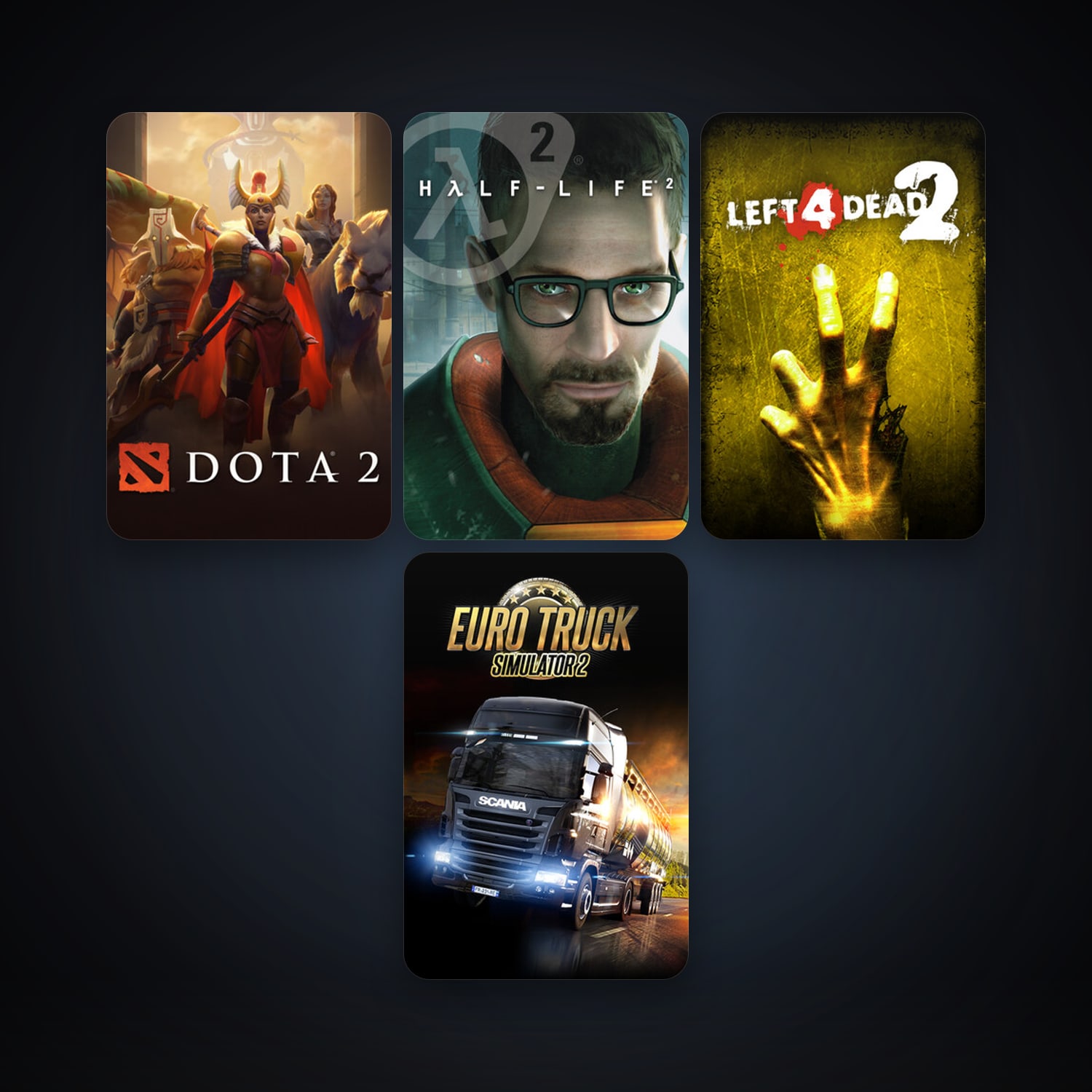 Half-Life 2 + Half-Life 2: Deathmatch, 8 games, clean — HabibiAccounts