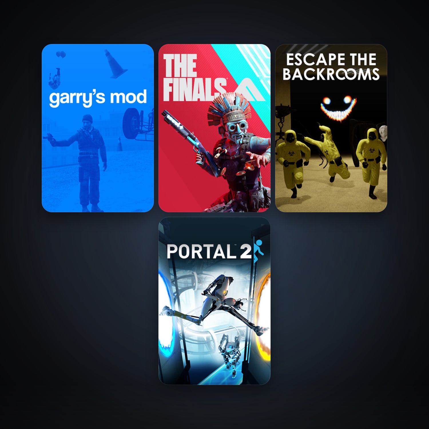 Portal 2 + Garry's Mod, 8 games, clean — HabibiAccounts