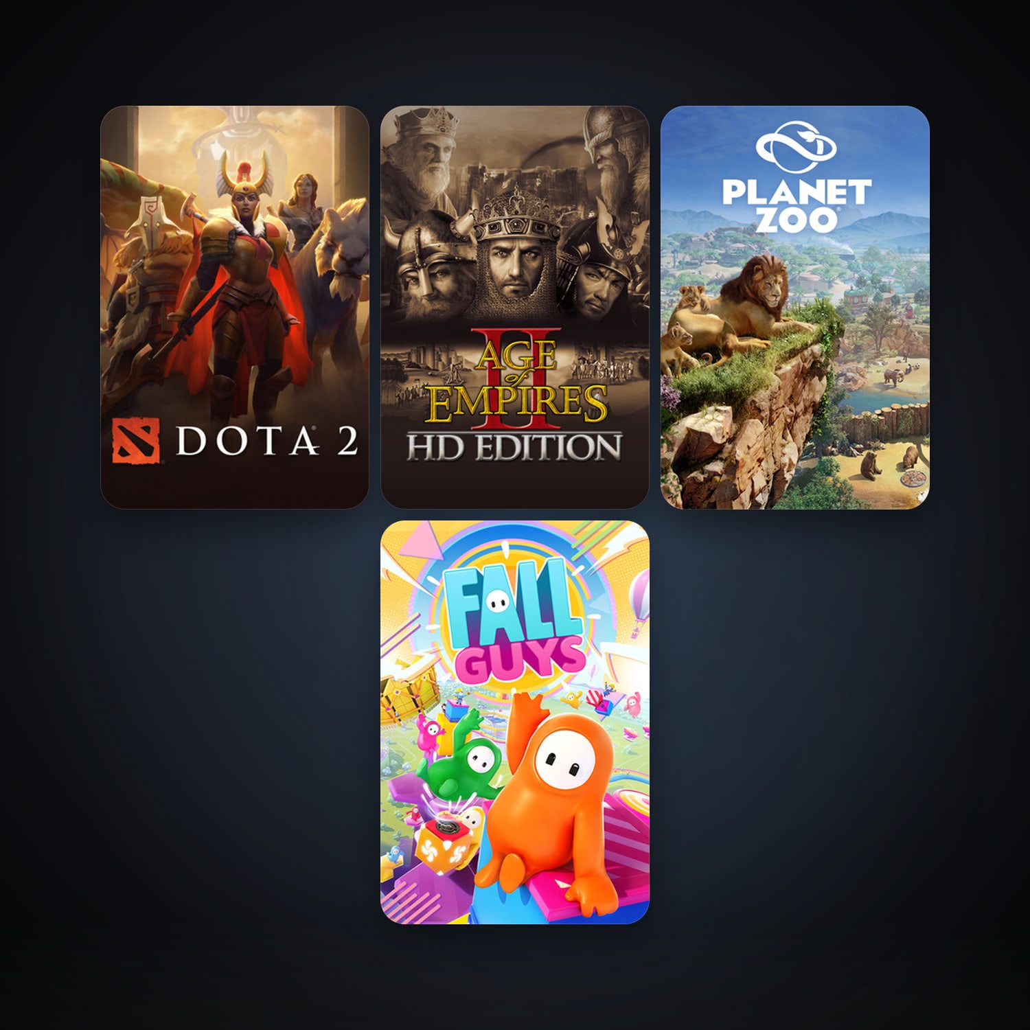 Dota 2 + Age of Empires II, 5 games, clean — HabibiAccounts