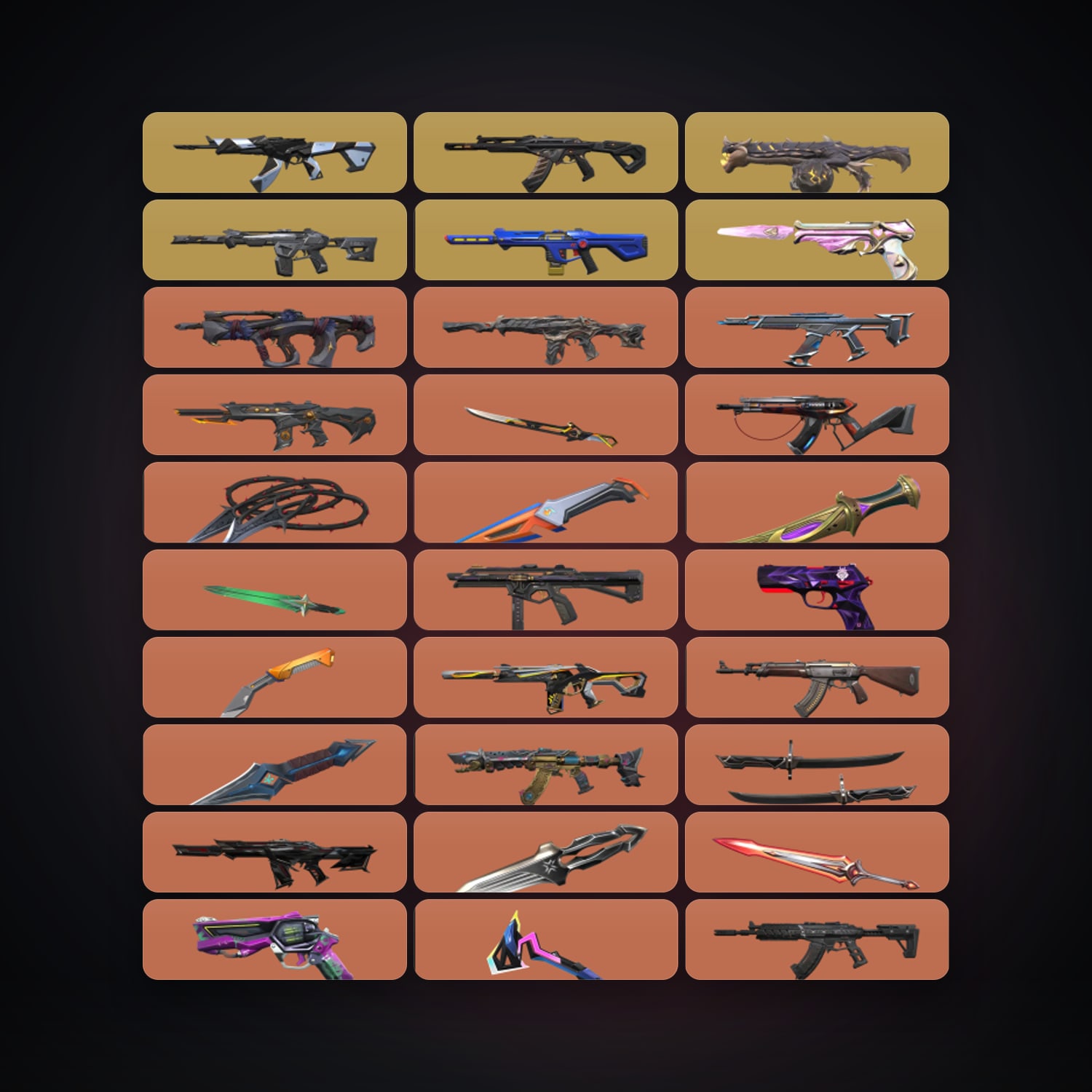 EU Diamond 2 locker — 21 knives, 247 skins, lvl 269 — HabibiAccounts