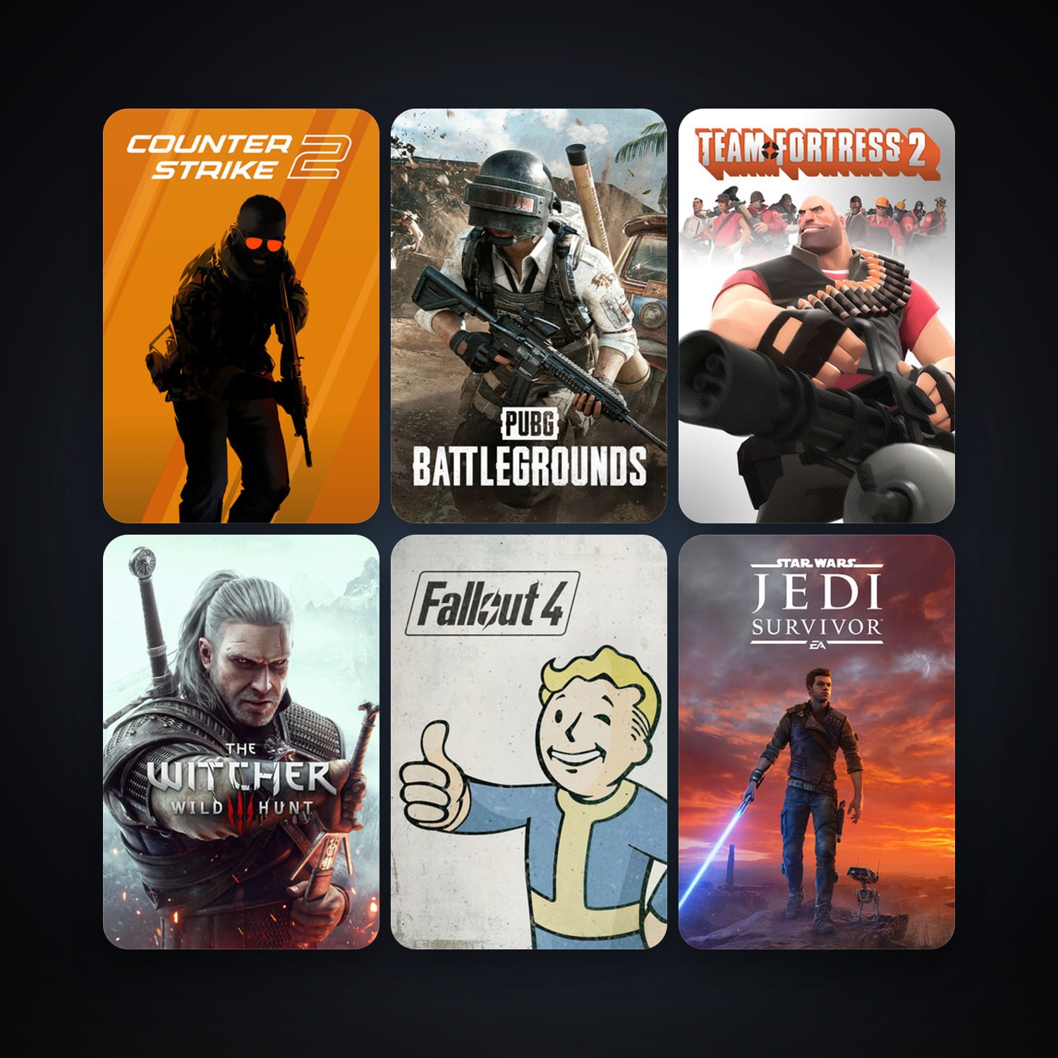 Team Fortress 2 + CS2 Prime, 52 games, Steam 10, clean — HabibiAccounts