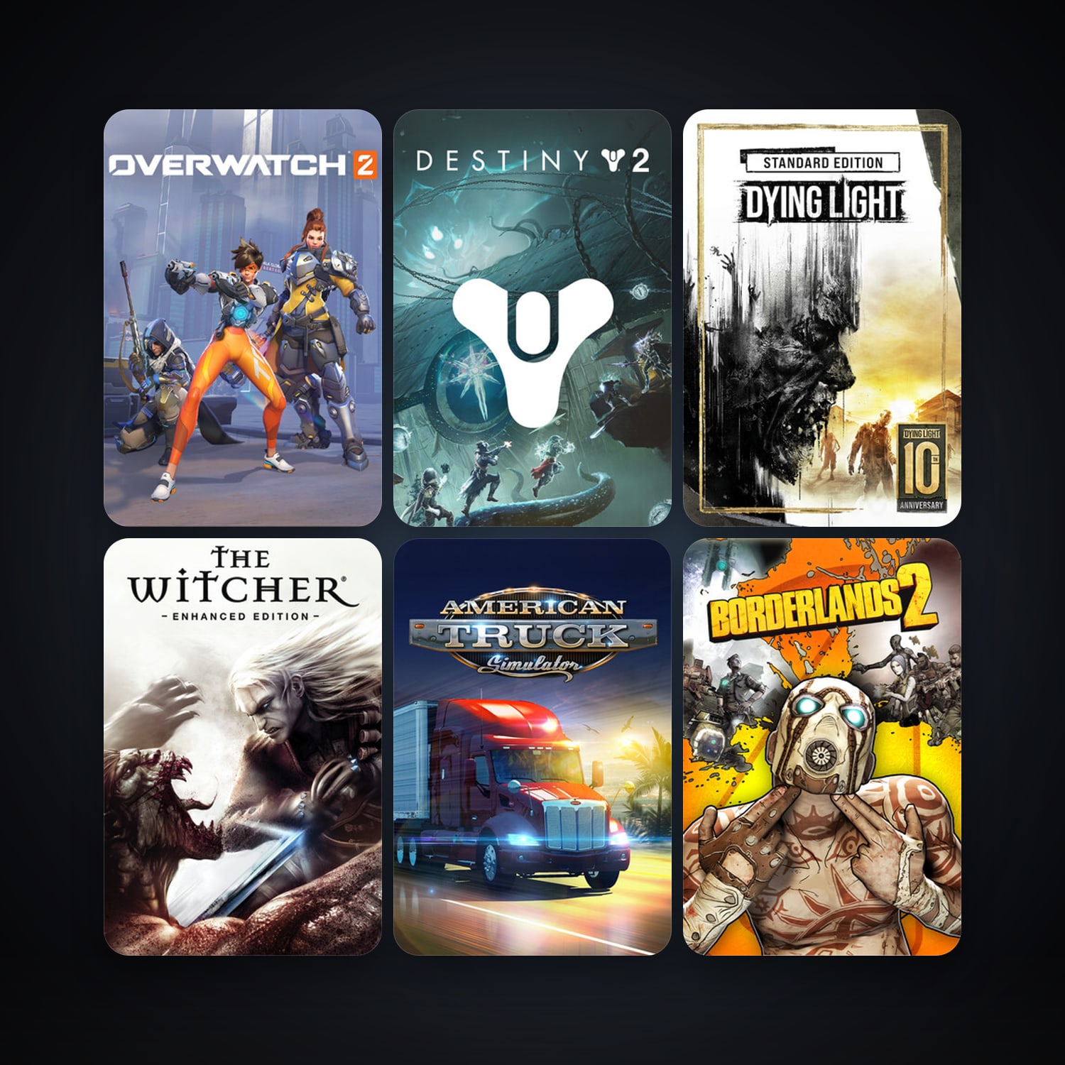 The Witcher: Enhanced Edition Director's Cut + Borderlands 2, 59 games, clean — HabibiAccounts