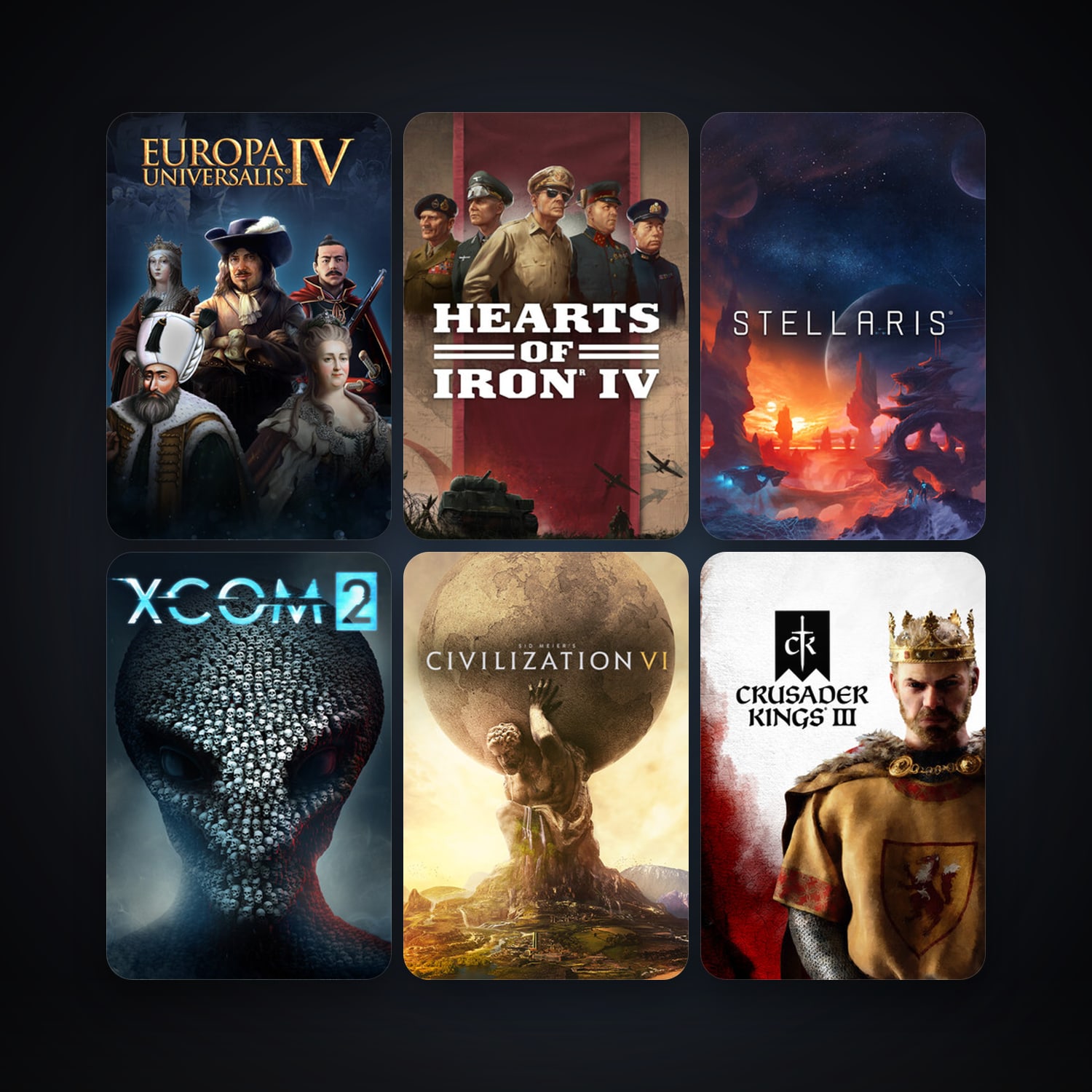 Empire: Total War + Europa Universalis IV, 12 games, Steam 10, clean — HabibiAccounts