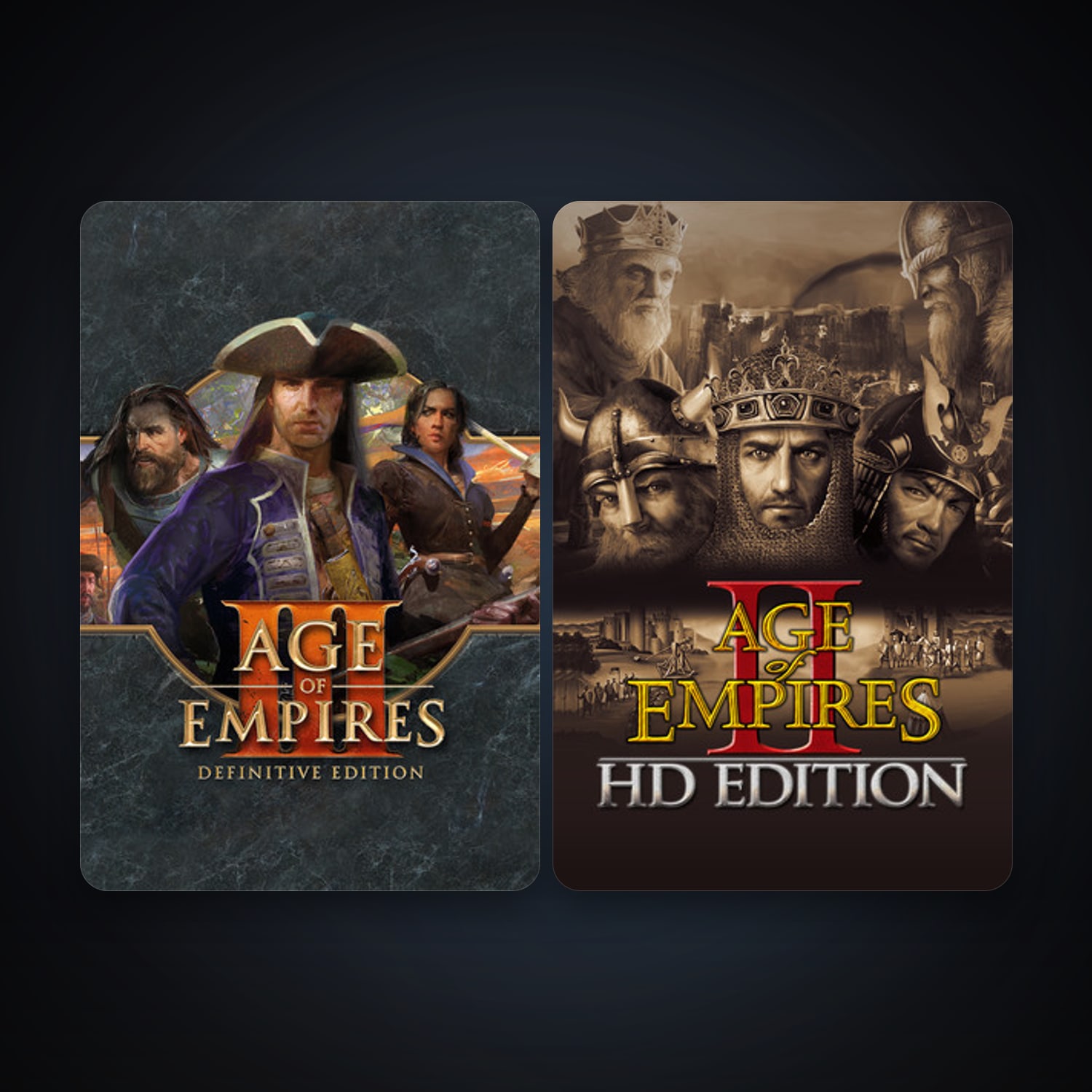 Age of Empires II + Age of Empires III: Definitive Edition, 2 games, clean — HabibiAccounts