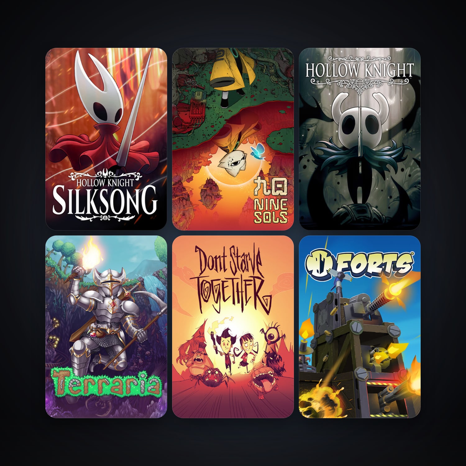Terraria + Don't Starve Together, 12 games, clean — HabibiAccounts