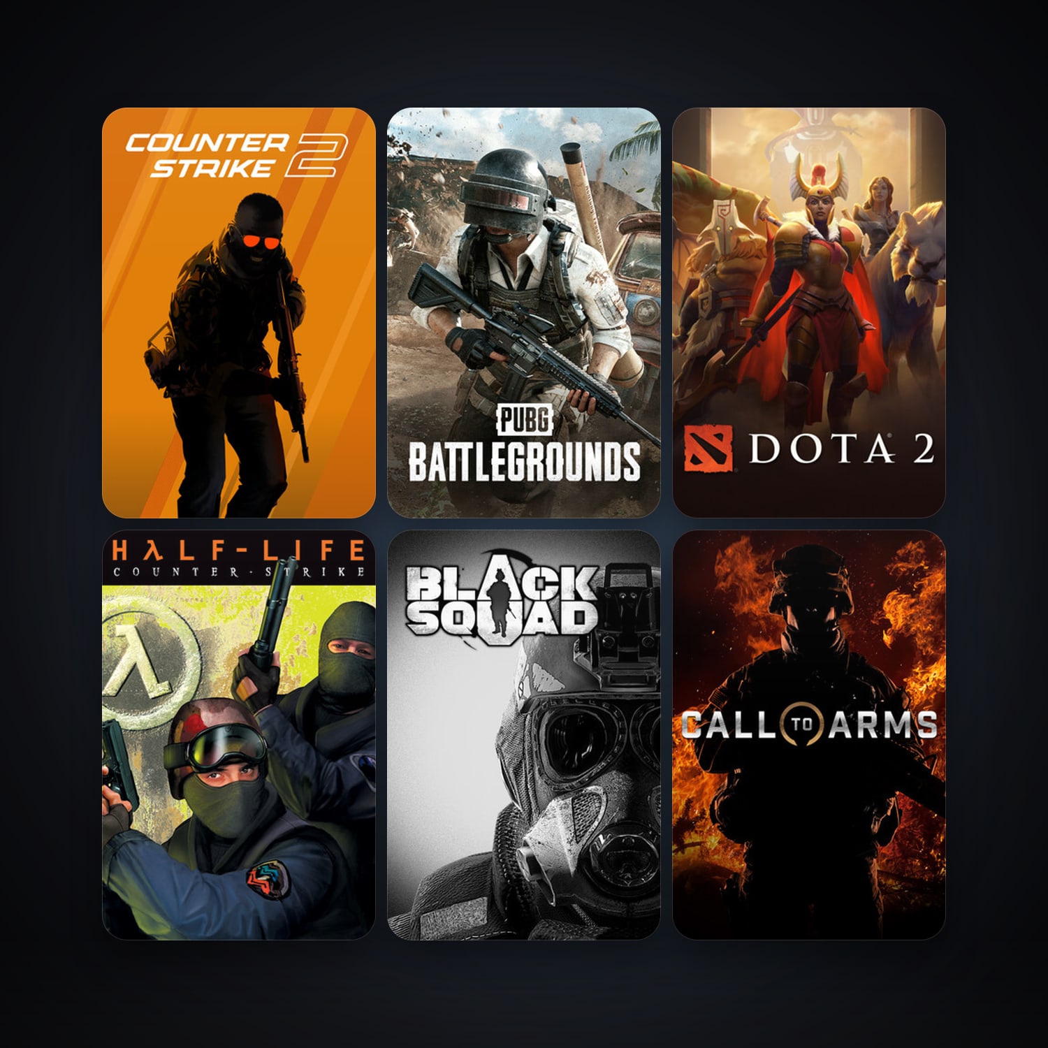 Counter-Strike + Dota 2, 12 games, clean — HabibiAccounts