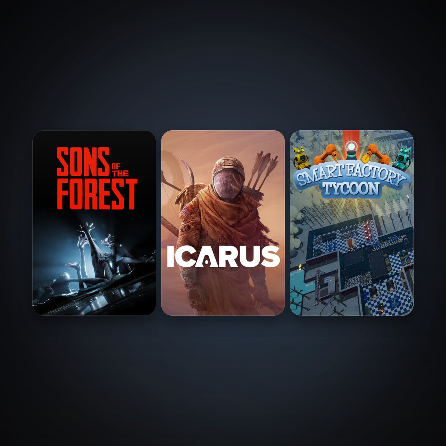 ICARUS + Sons Of The Forest, 5 games, Steam 10, clean — HabibiAccounts
