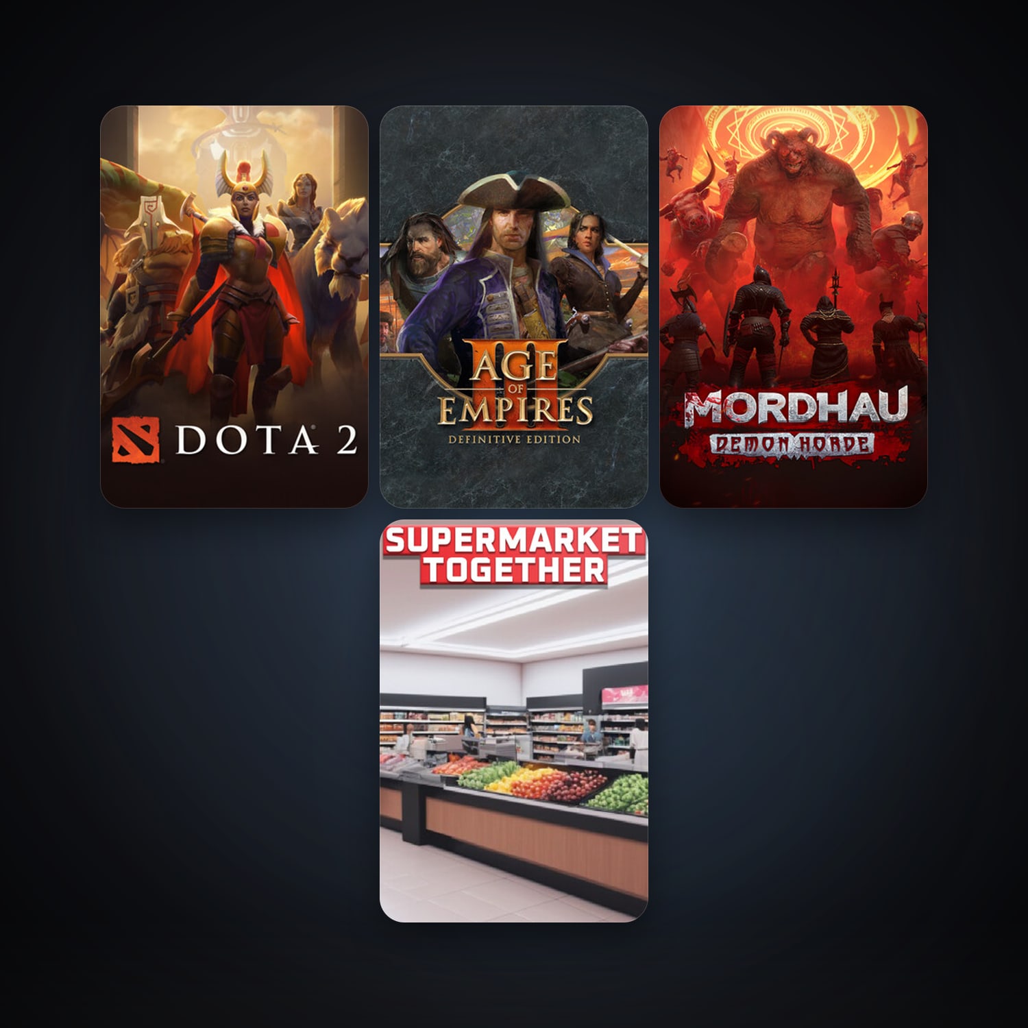 Dota 2 + MORDHAU, 6 games, clean — HabibiAccounts