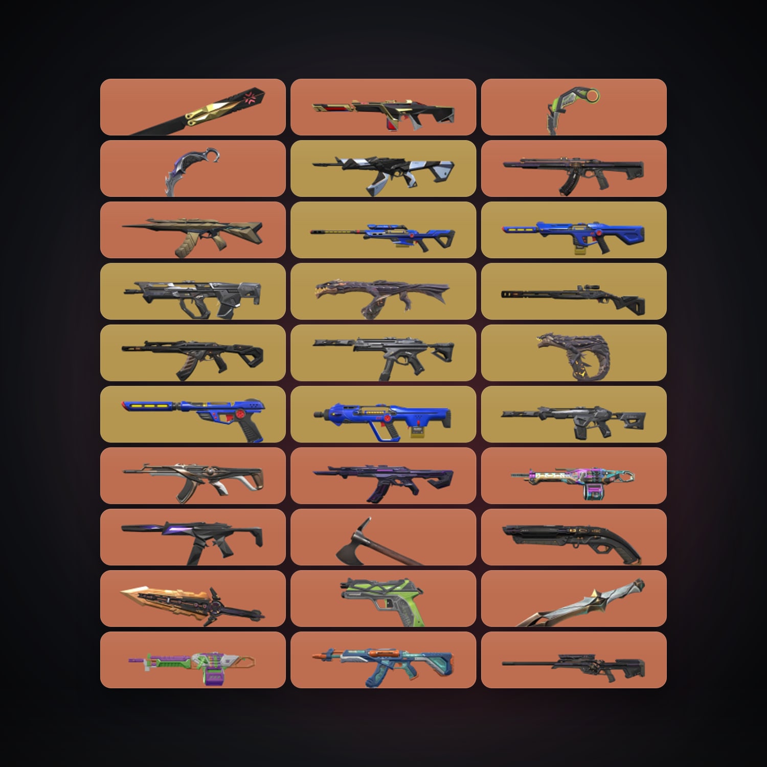 NA Bronze 3 locker — 20 knives, 232 skins, lvl 171 — HabibiAccounts