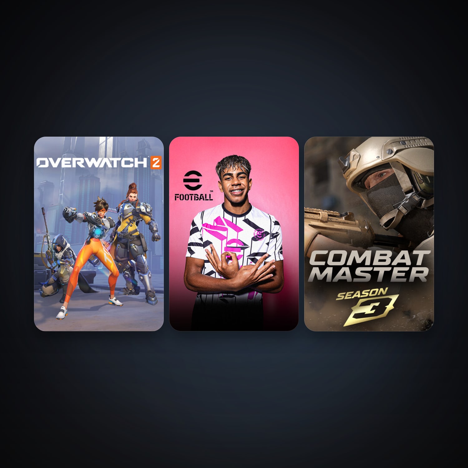 eFootball 2024 + Combat Master: Season 1, 4 games, clean — HabibiAccounts