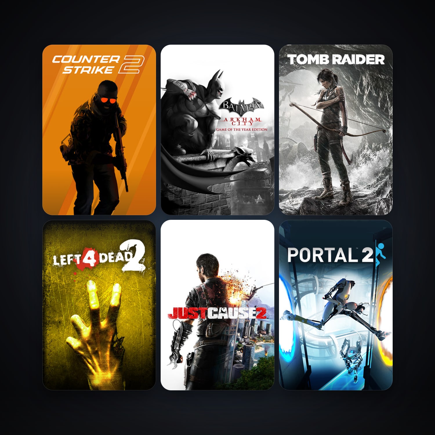 Left 4 Dead 2 + Portal 2, 10 games, clean — HabibiAccounts