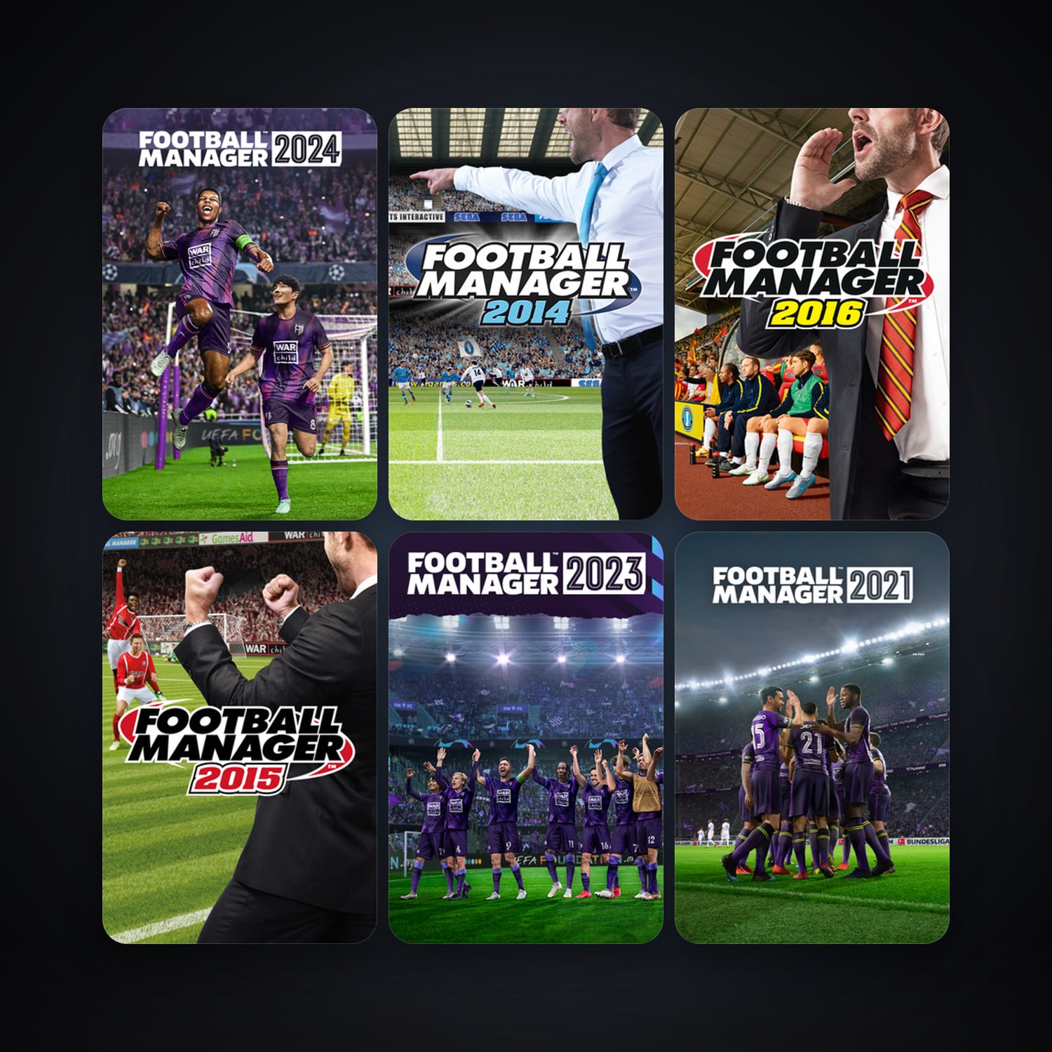 Football Manager 2014 + Football Manager 2015, 19 games, clean — HabibiAccounts