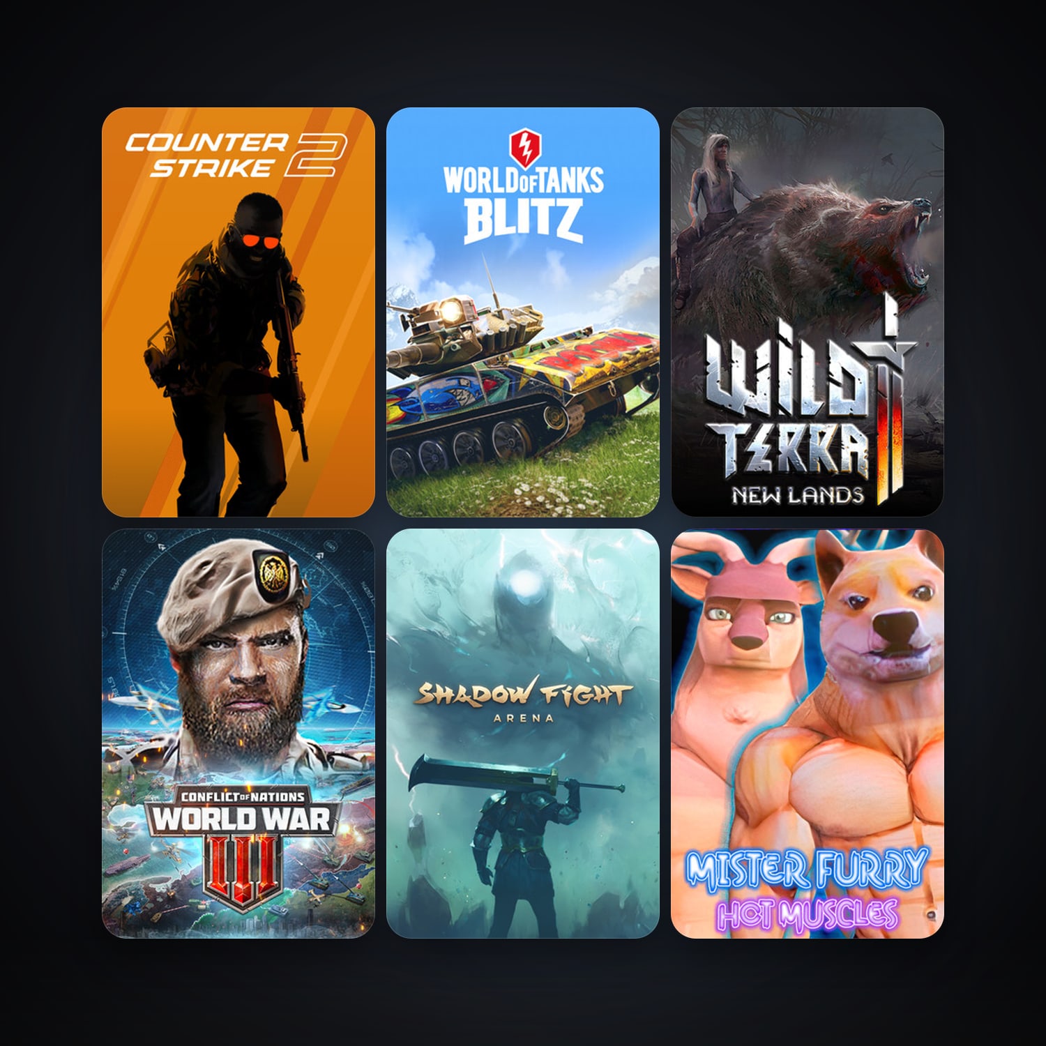 CS2 Prime + World of Tanks Blitz, 16 games, Steam 10, clean — HabibiAccounts