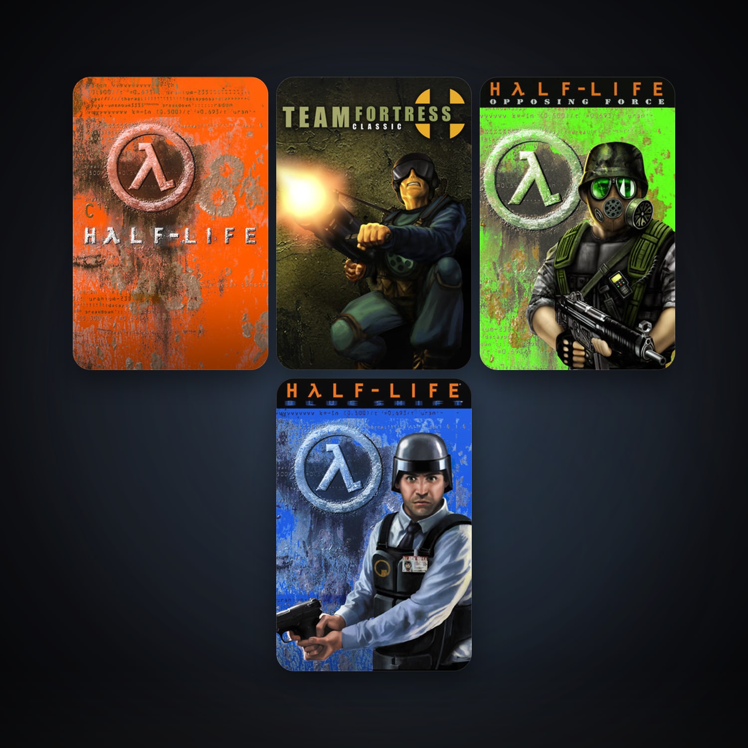 Team Fortress Classic + Half-Life: Opposing Force, 4 games, clean — HabibiAccounts