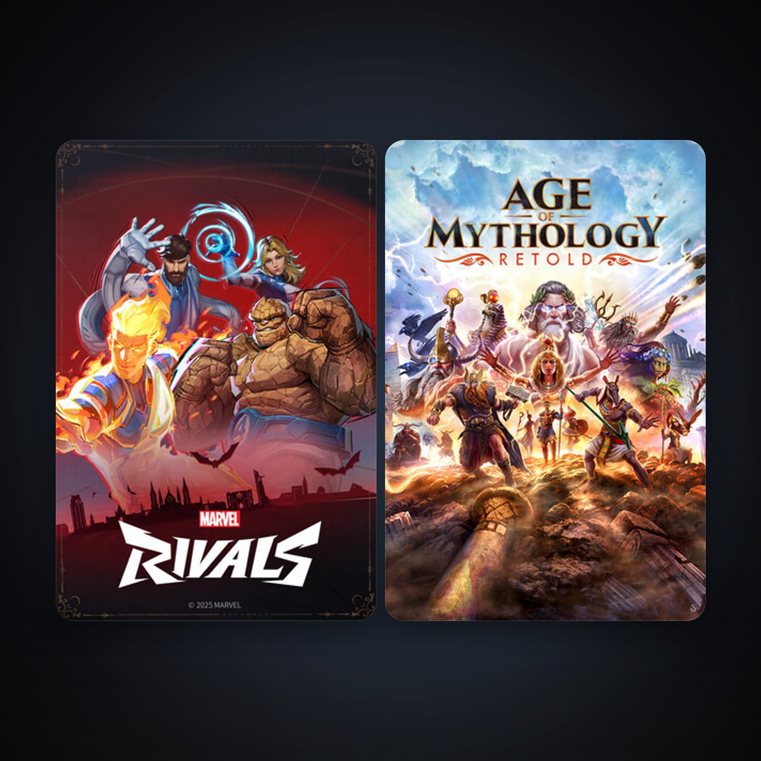 Age of Mythology: Retold + Marvel Rivals, 3 games, clean — HabibiAccounts