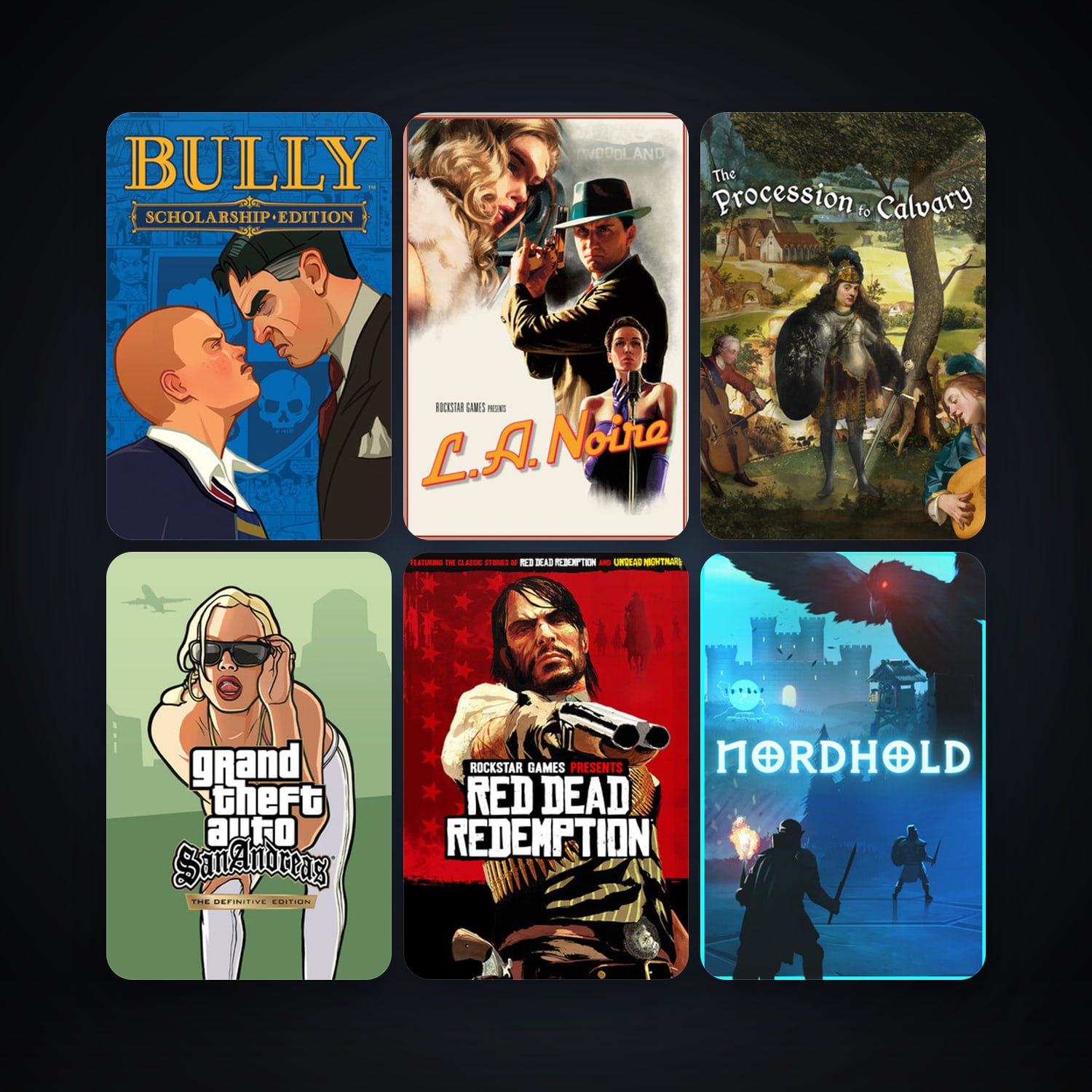 Bully: Scholarship Edition + L.A. Noire, 13 games, clean — HabibiAccounts
