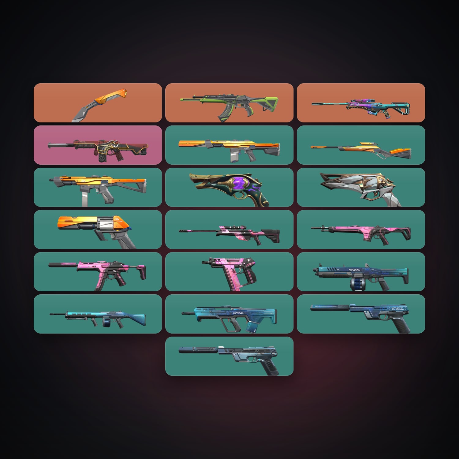 AP Plat 2 locker — 1 knives, 19 skins, lvl 153 — HabibiAccounts