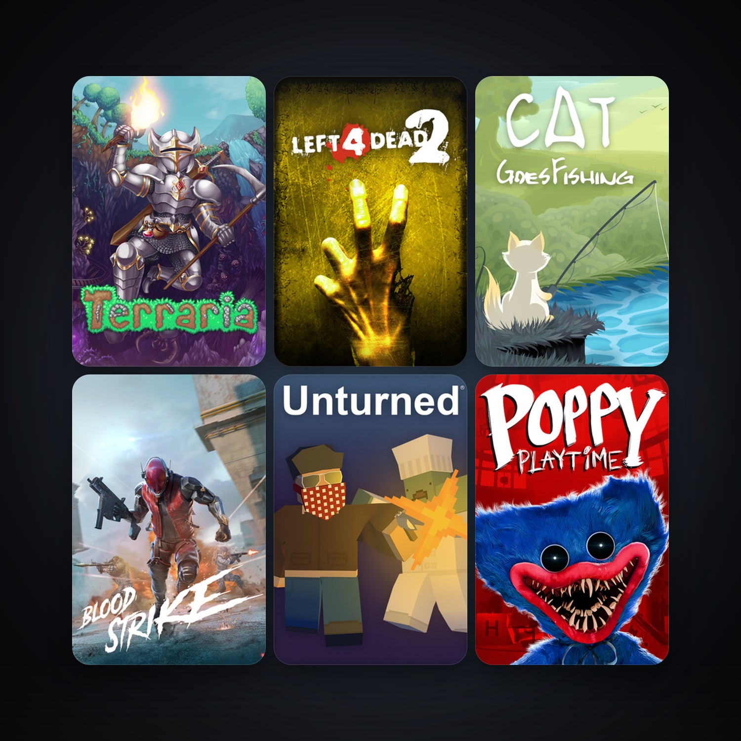 Left 4 Dead 2 + Terraria, 44 games, clean — HabibiAccounts
