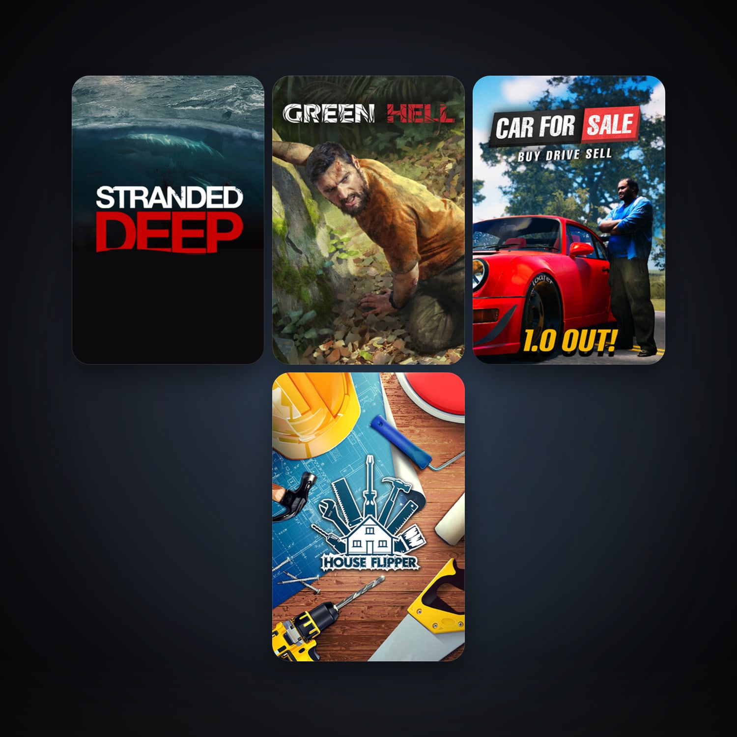 Stranded Deep + House Flipper, 9 games, clean — HabibiAccounts