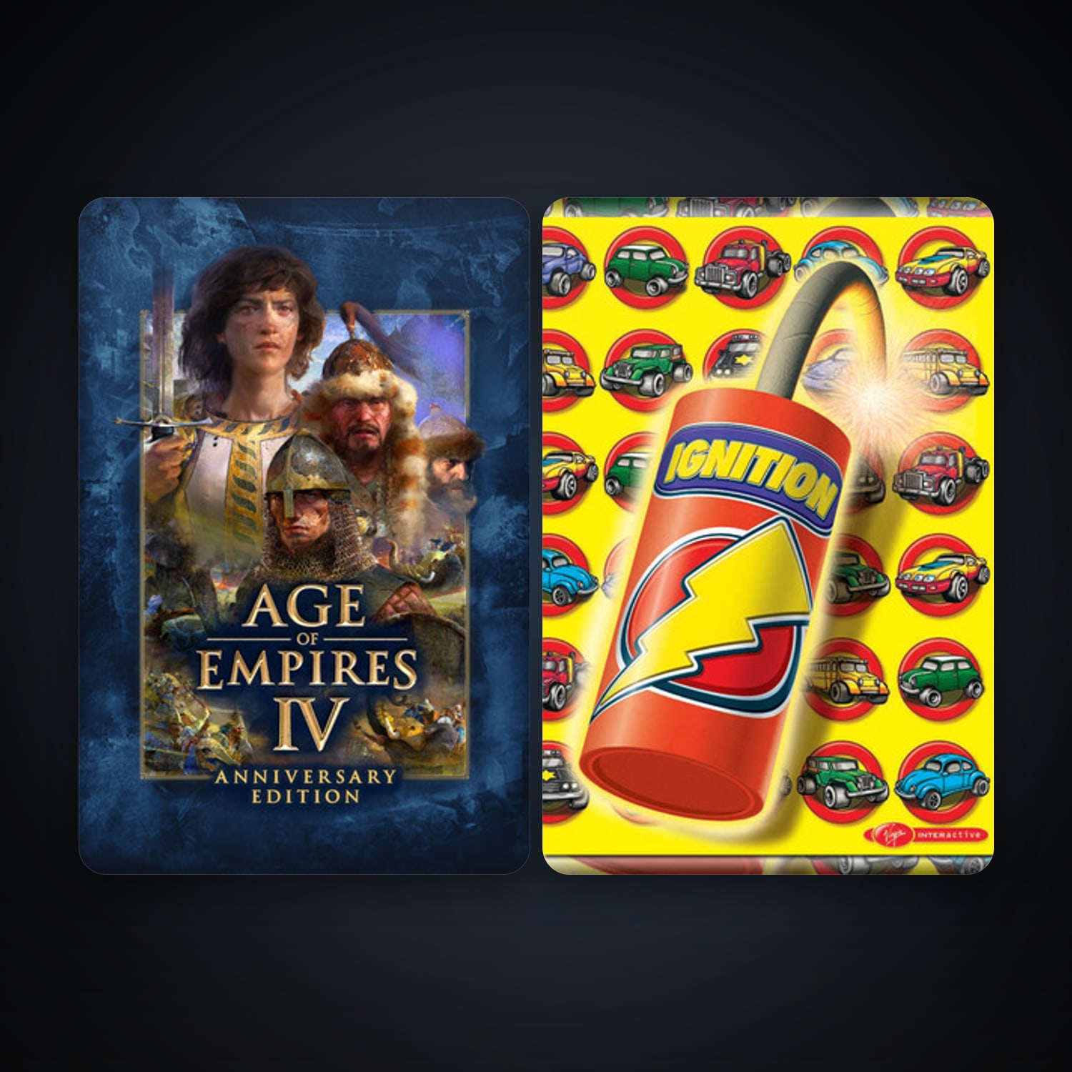 Ignition + Age of Empires IV: Anniversary Edition, 2 games, clean — HabibiAccounts
