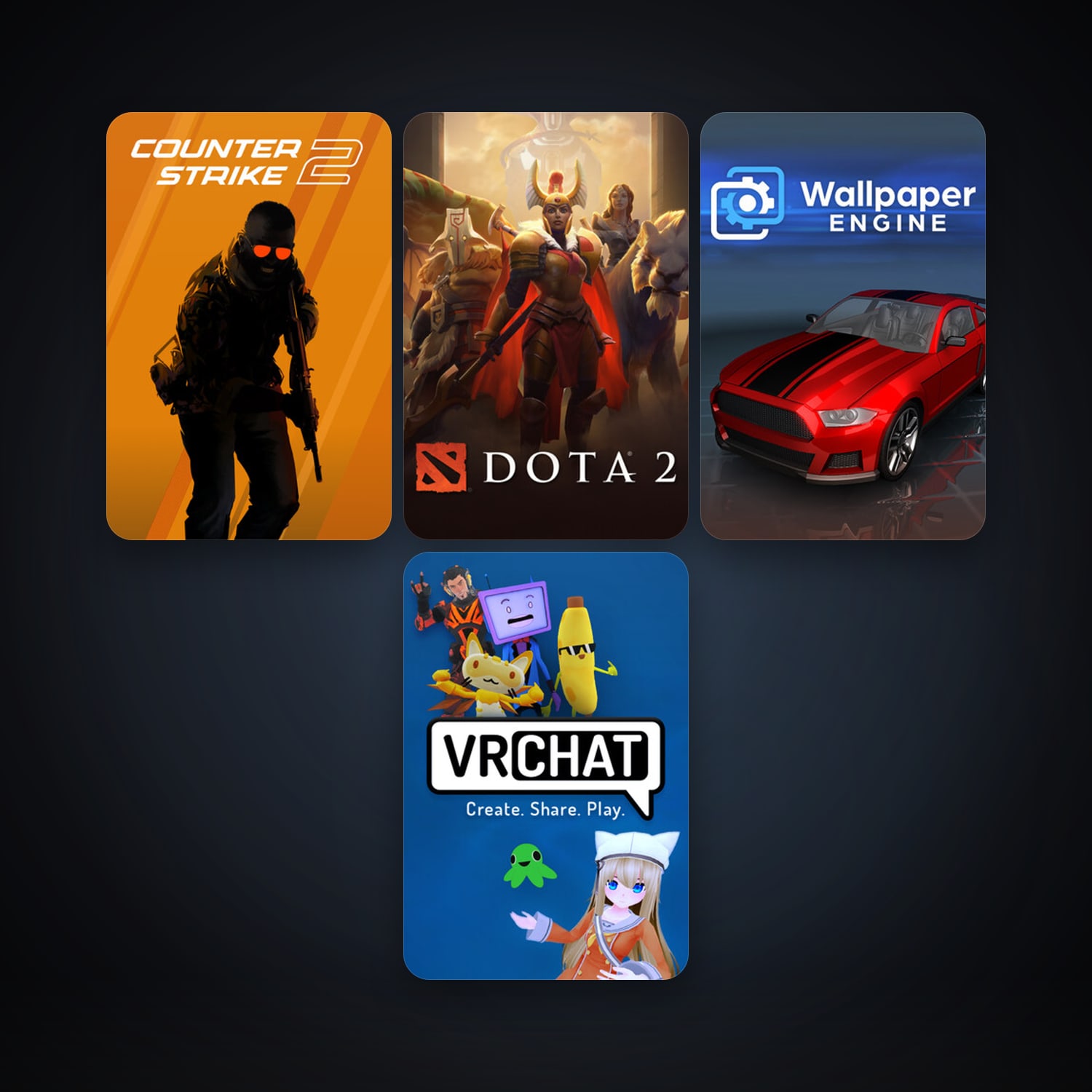 Dota 2 + CS2 Prime, 7 games, clean · 261180278 — HabibiAccounts