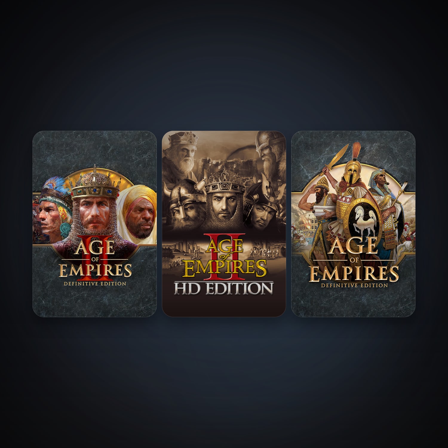 Age of Empires II + Age of Empires II: Definitive Edition, 4 games, clean — HabibiAccounts