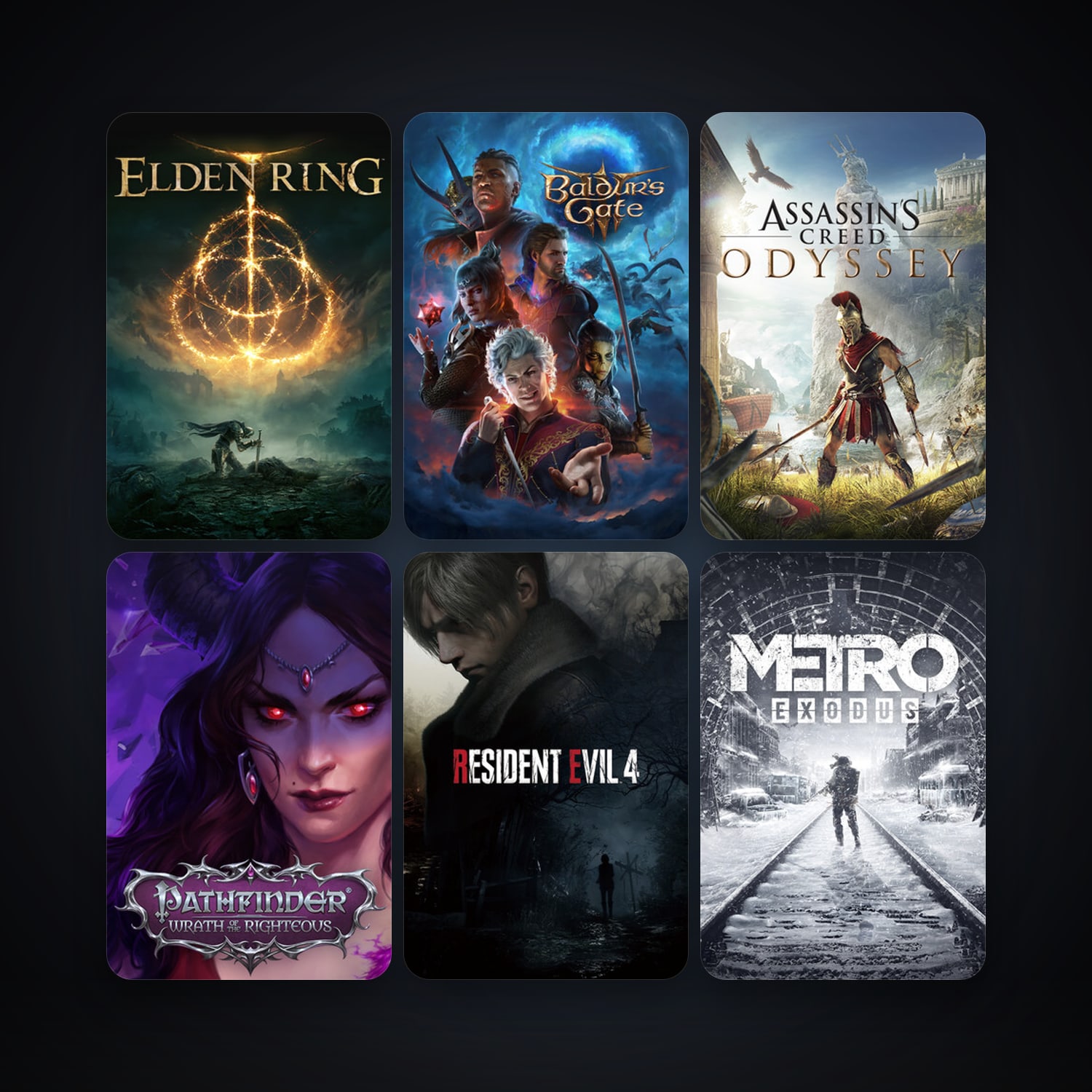Metro Exodus + Assassin's Creed Odyssey, 14 games, Steam 10, clean — HabibiAccounts