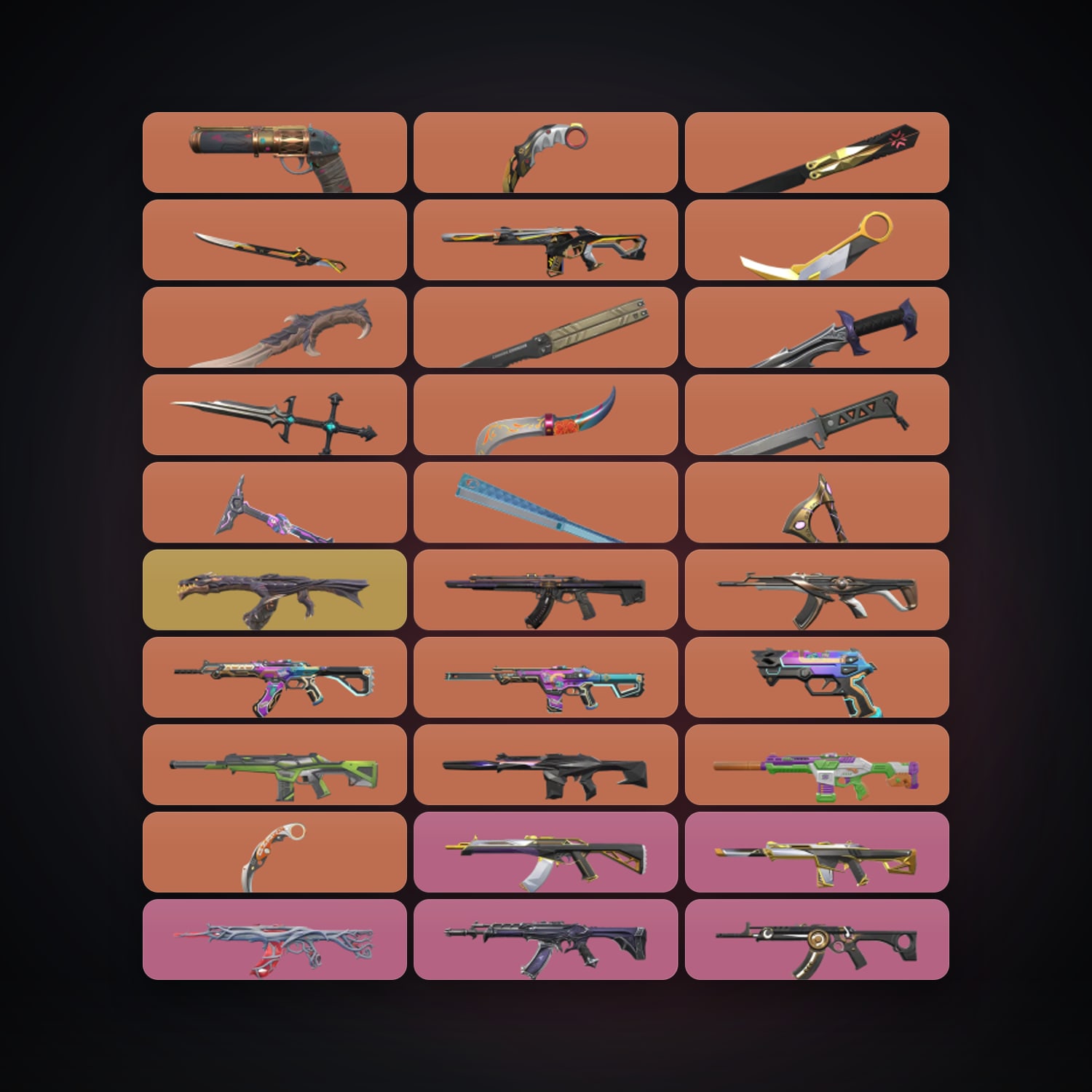 EU Gold 2 locker — 14 knives, 130 skins, lvl 99 — HabibiAccounts