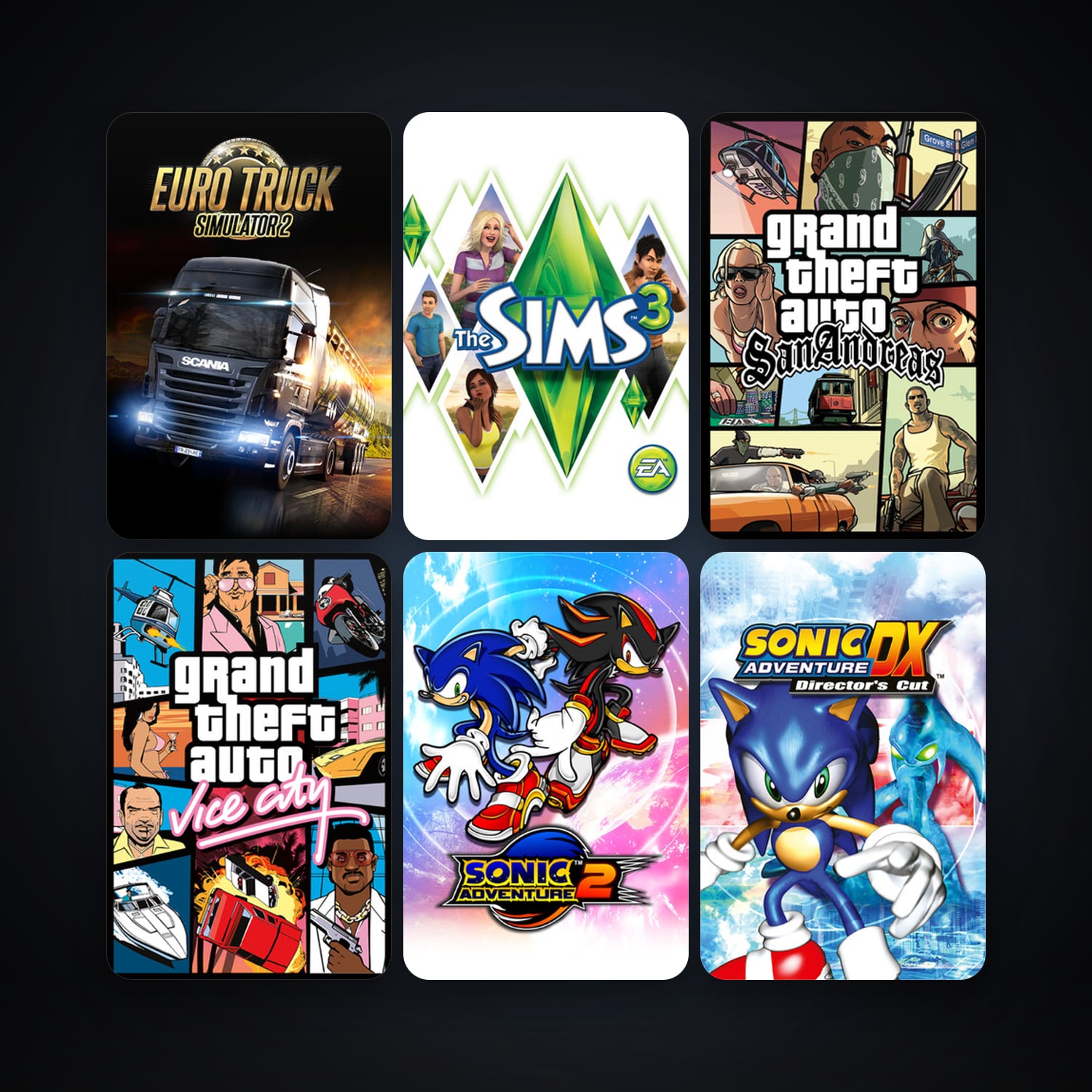 Grand Theft Auto: Vice City + Grand Theft Auto: San Andreas, 22 games, clean — HabibiAccounts
