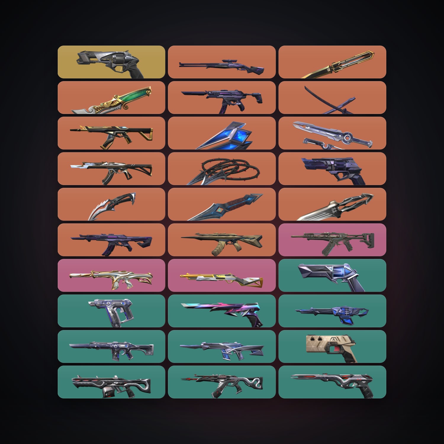 EU Gold 1 locker — 9 knives, 58 skins, lvl 165 — HabibiAccounts