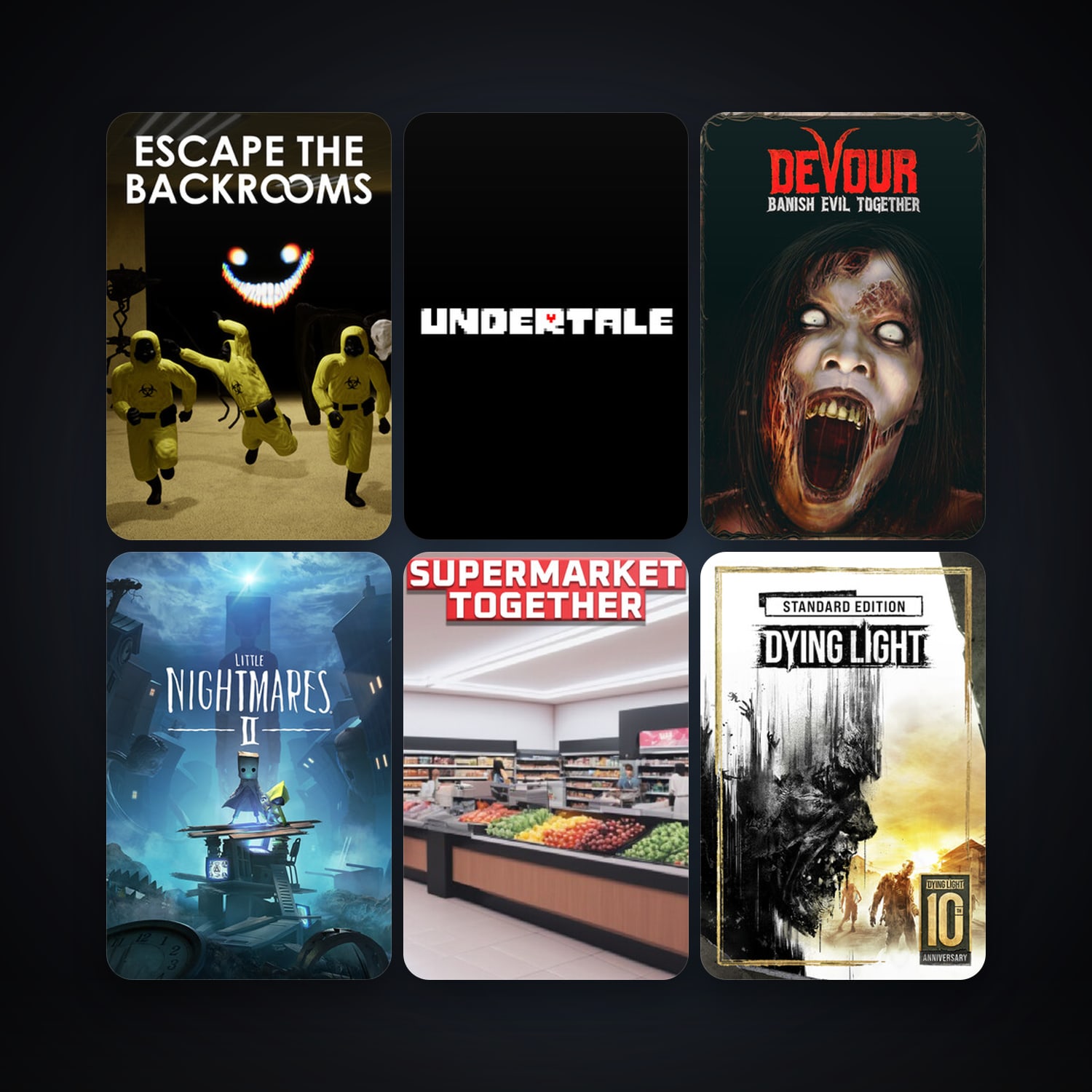 Dying Light + Undertale, 15 games, clean — HabibiAccounts