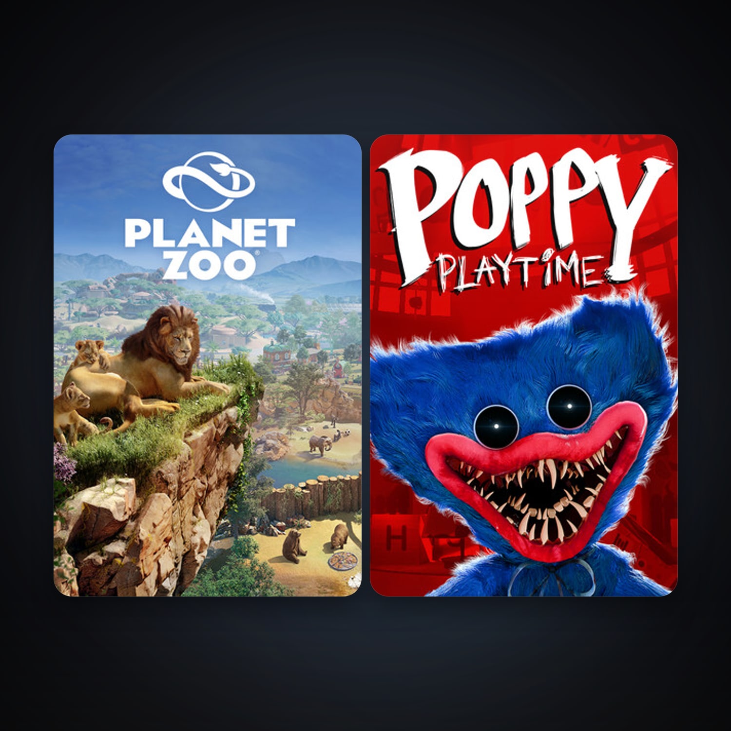 Planet Zoo + Poppy Playtime, 2 games, clean — HabibiAccounts