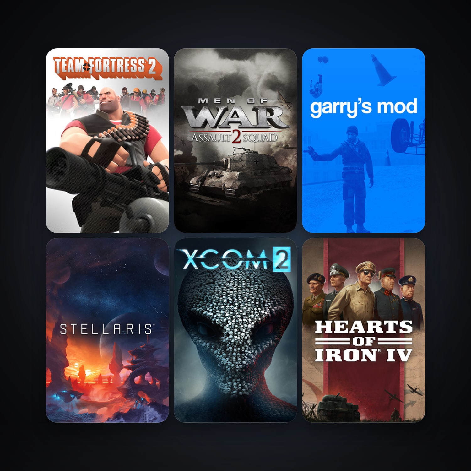Team Fortress 2 + Garry's Mod, 43 games, clean — HabibiAccounts