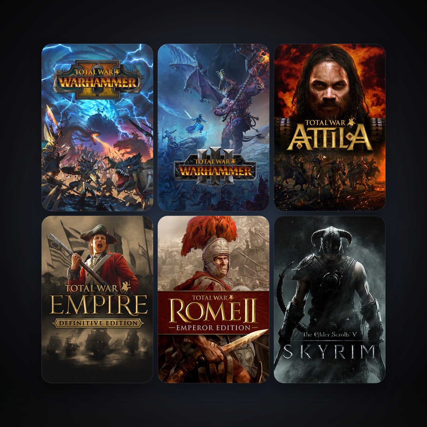 Empire: Total War + Stronghold 3 Gold, 16 games, clean — HabibiAccounts