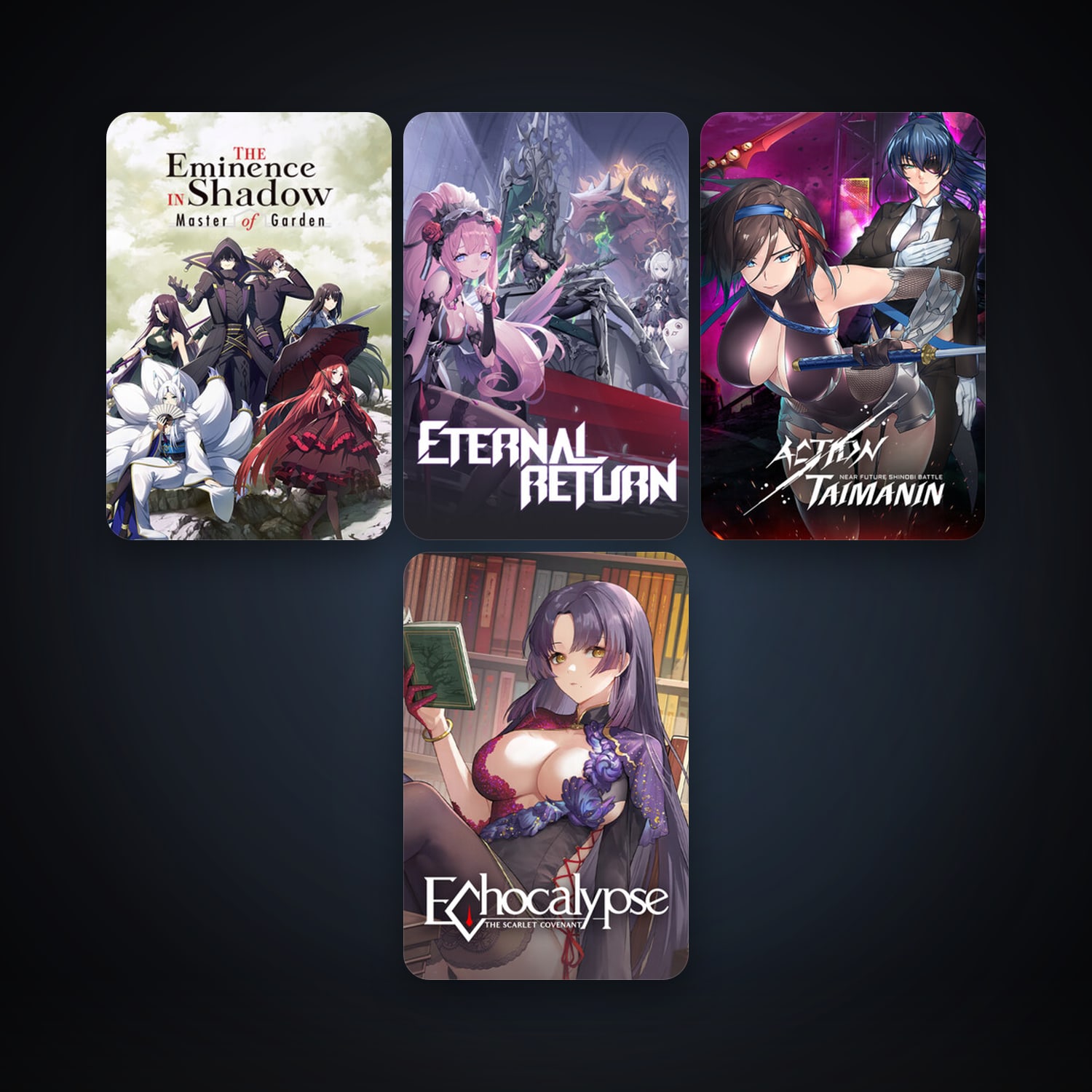 Eternal Return + Action Taimanin, 10 games, clean — HabibiAccounts